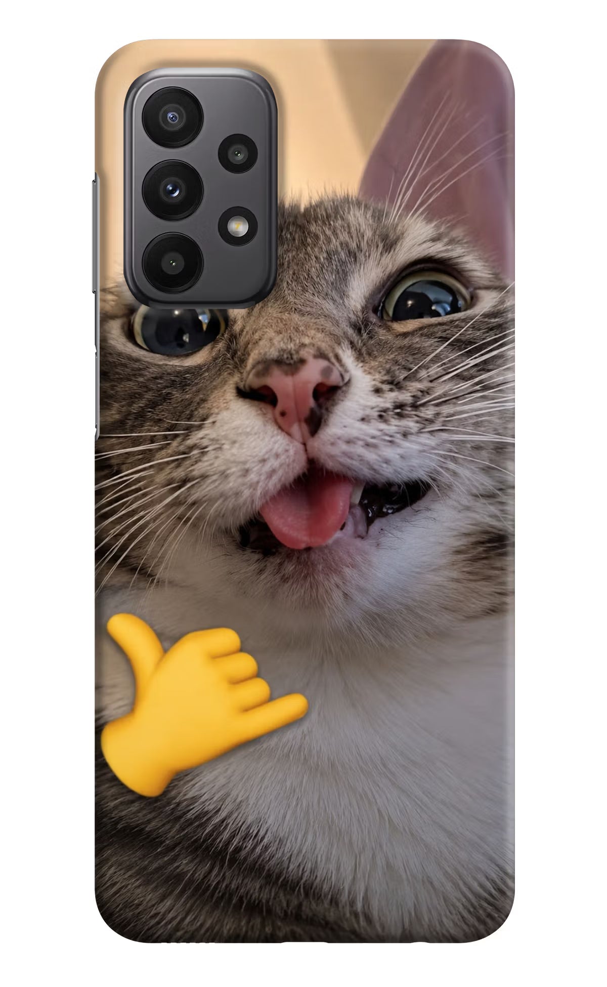 Silly Cat Call Samsung A23 Back Cover - Silly Cat Call Samsung A23 Back Cover Silly Cat Call Samsung A23 Back Cover