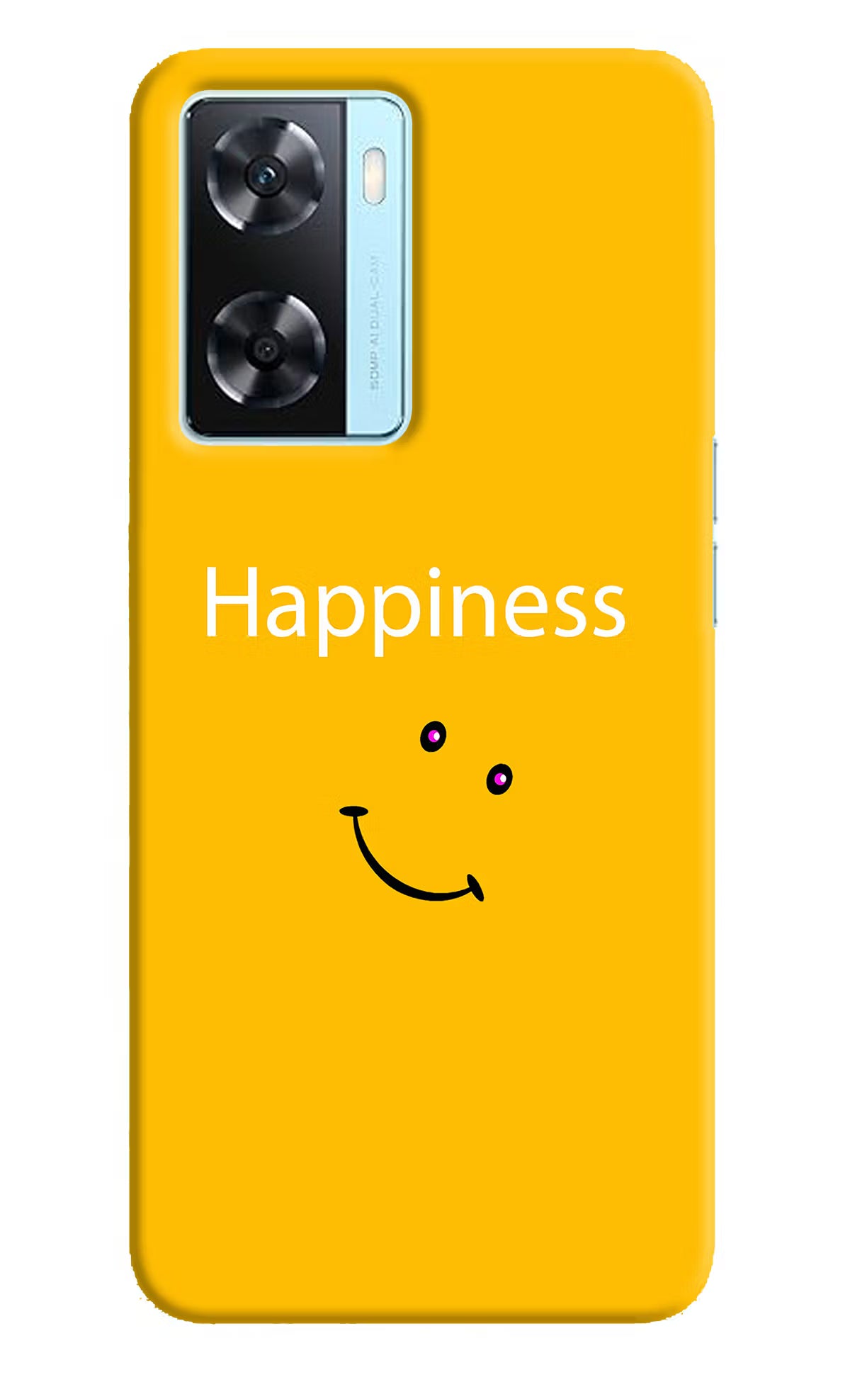 Happiness With Smiley Oppo A77 2022 Back Cover - Happiness With Smiley Oppo A77 2022 Back Cover Happiness With Smiley Oppo A77 2022 Back Cover