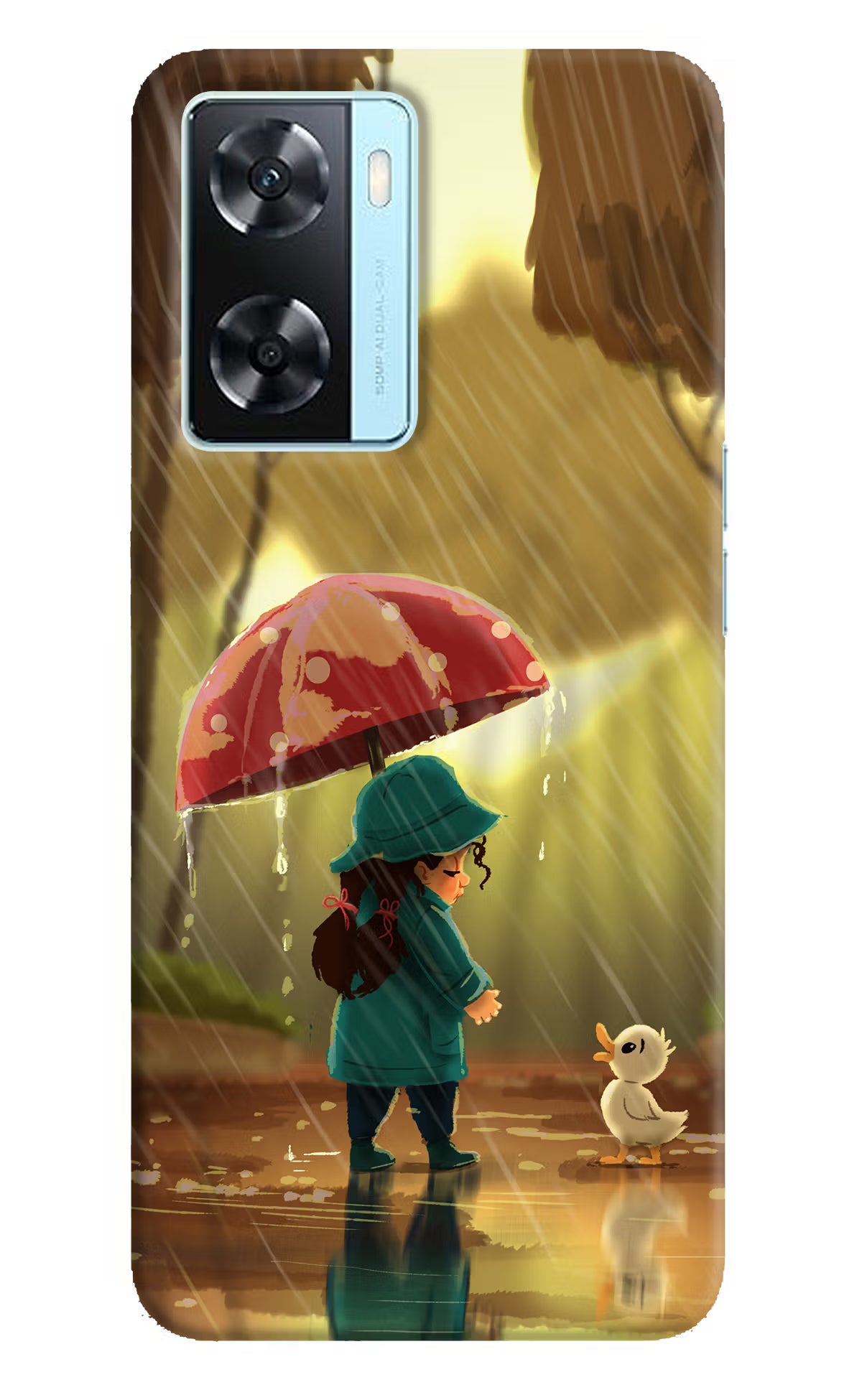 Rainy Day Oppo A77 2022 Back Cover - Rainy Day Oppo A77 2022 Back Cover Rainy Day Oppo A77 2022 Back Cover