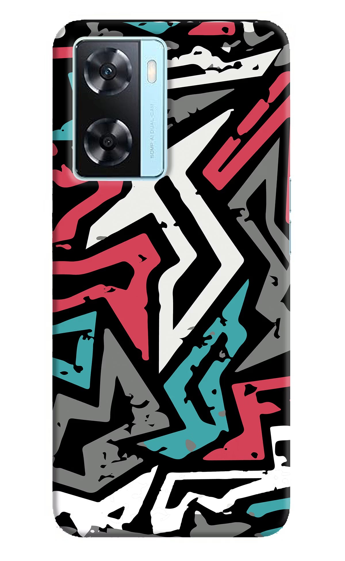 Geometric Graffiti Oppo A77 2022 Back Cover - Geometric Graffiti Oppo A77 2022 Back Cover Geometric Graffiti Oppo A77 2022 Back Cover