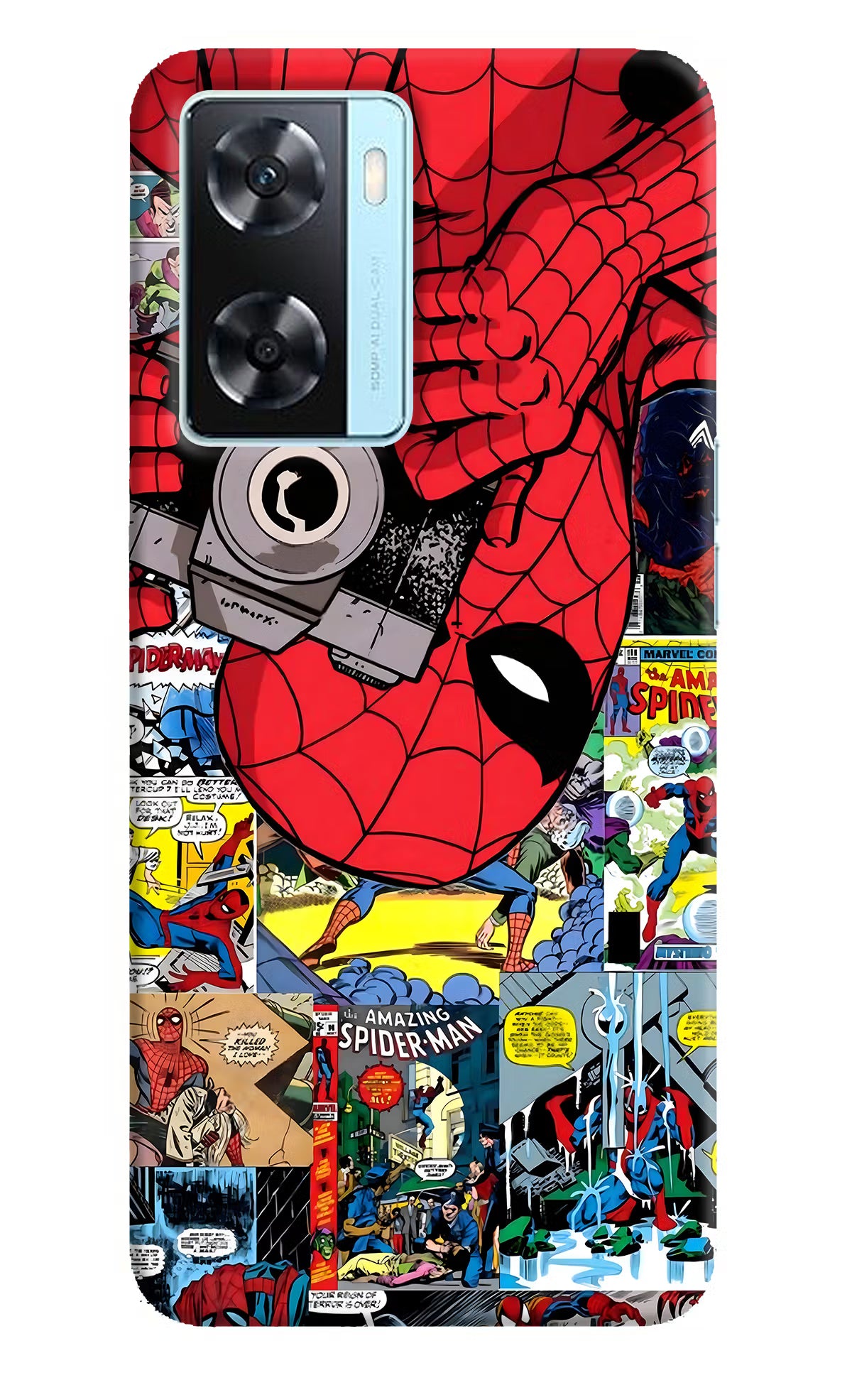 Spider Man Oppo A77 2022 Back Cover - Spider Man Oppo A77 2022 Back Cover Spider Man Oppo A77 2022 Back Cover