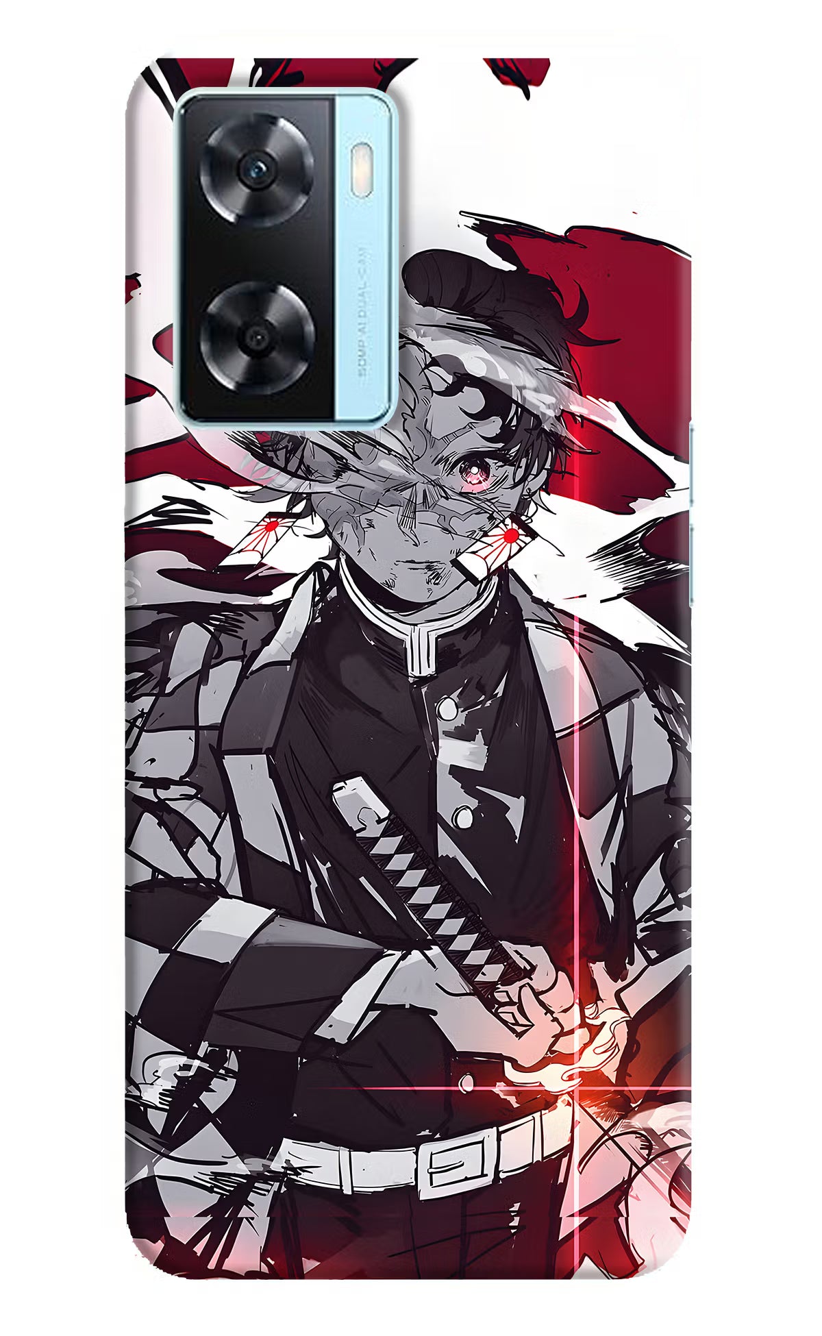Demon Slayer Oppo A77 2022 Back Cover - Demon Slayer Oppo A77 2022 Back Cover Demon Slayer Oppo A77 2022 Back Cover