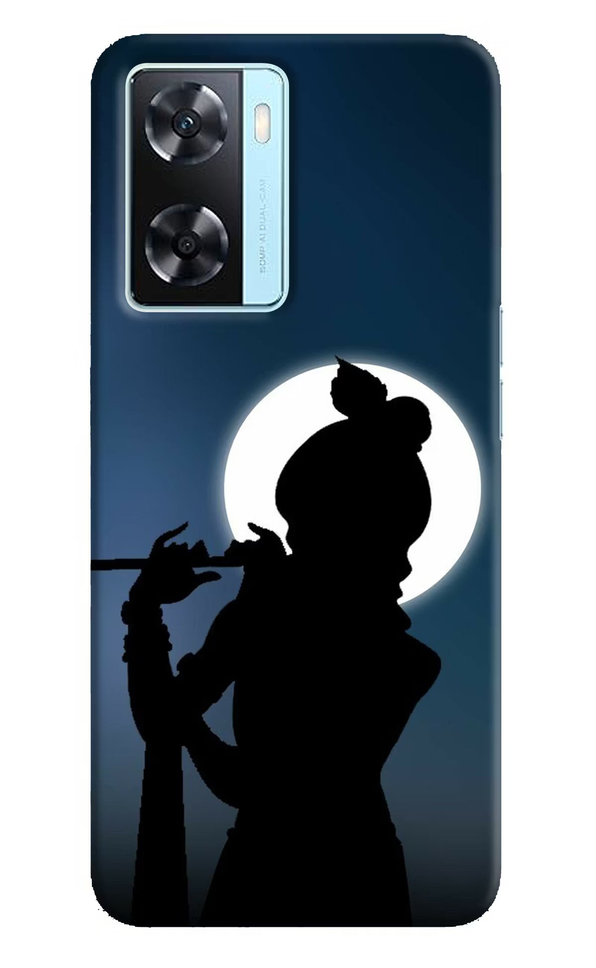 Shri Krishna Silhouette Oppo A77 2022 Back Cover - Shri Krishna Silhouette Oppo A77 2022 Back Cover Shri Krishna Silhouette Oppo A77 2022 Back Cover
