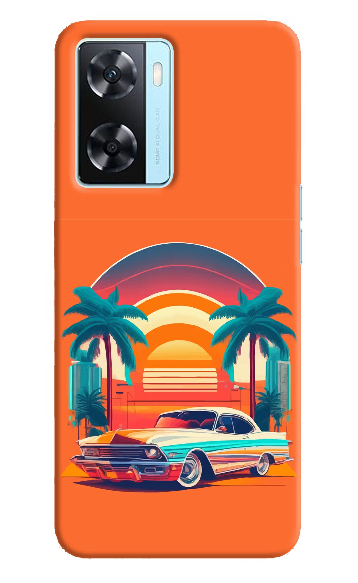 Palm Drive 80s Oppo A77 2022 Back Cover - Palm Drive 80s Oppo A77 2022 Back Cover Palm Drive 80s Oppo A77 2022 Back Cover