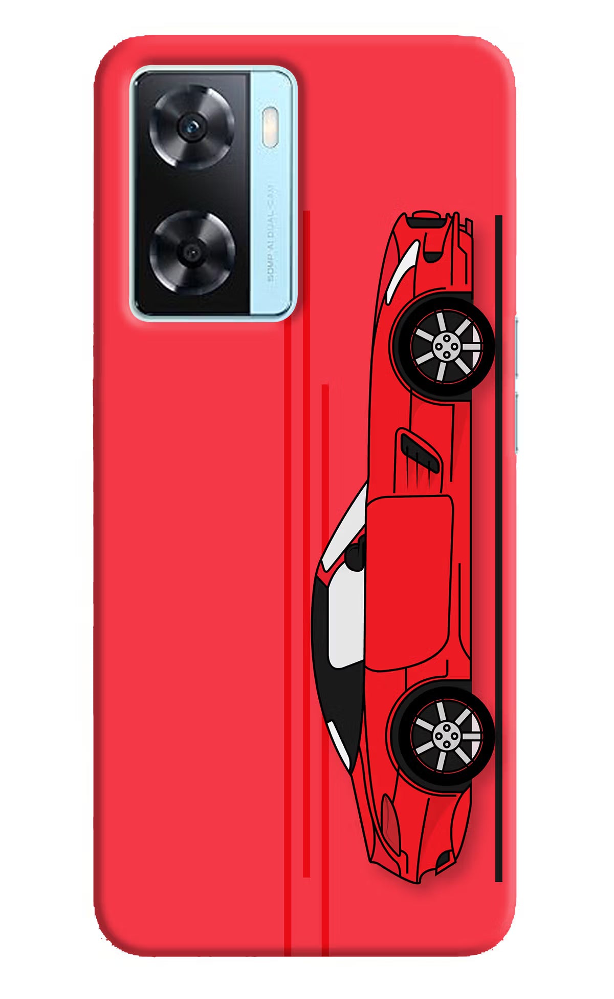 Red Velocity Oppo A77 2022 Back Cover - Red Velocity Oppo A77 2022 Back Cover Red Velocity Oppo A77 2022 Back Cover