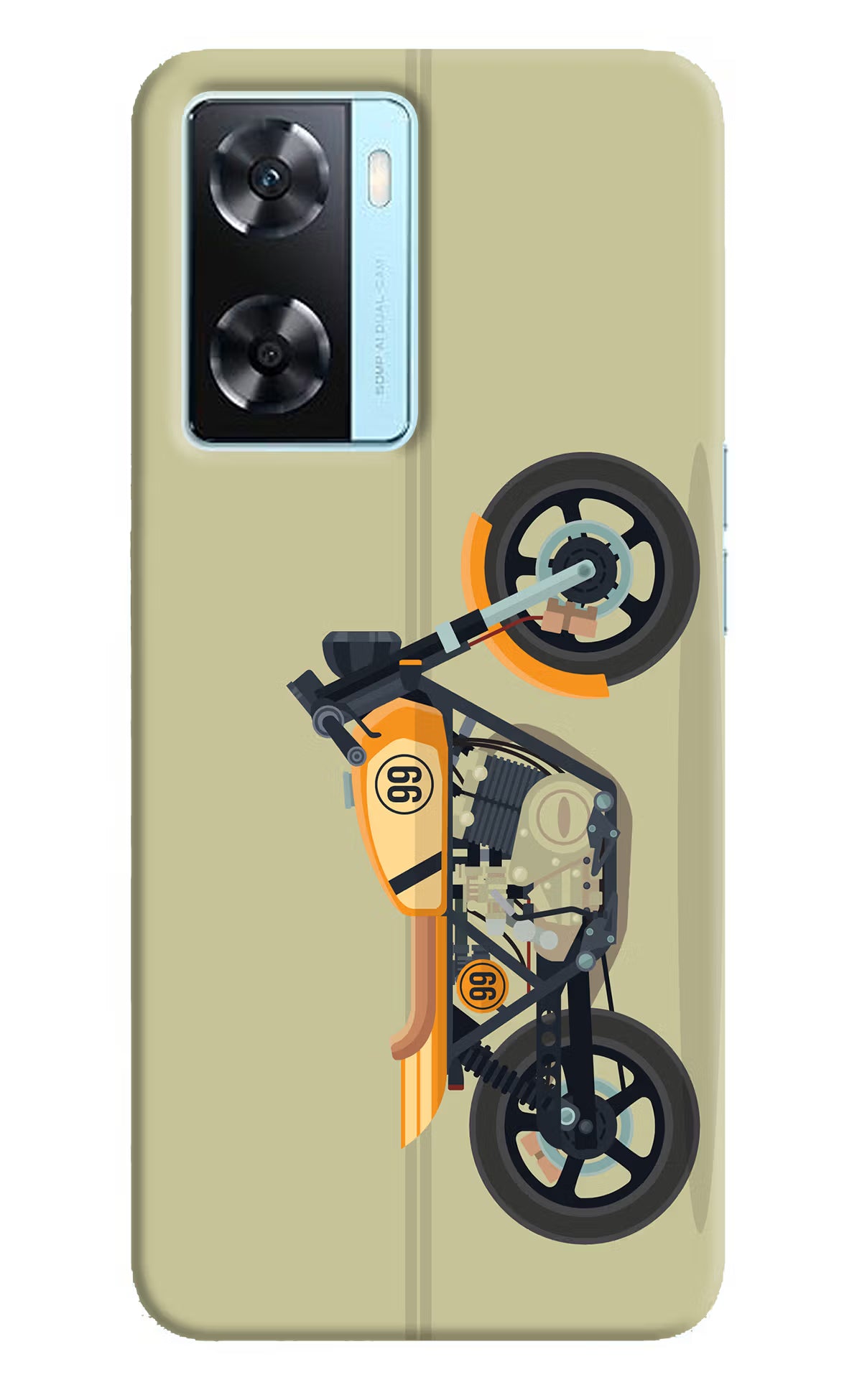 Vertical Speedster Oppo A77 2022 Back Cover - Vertical Speedster Oppo A77 2022 Back Cover Vertical Speedster Oppo A77 2022 Back Cover