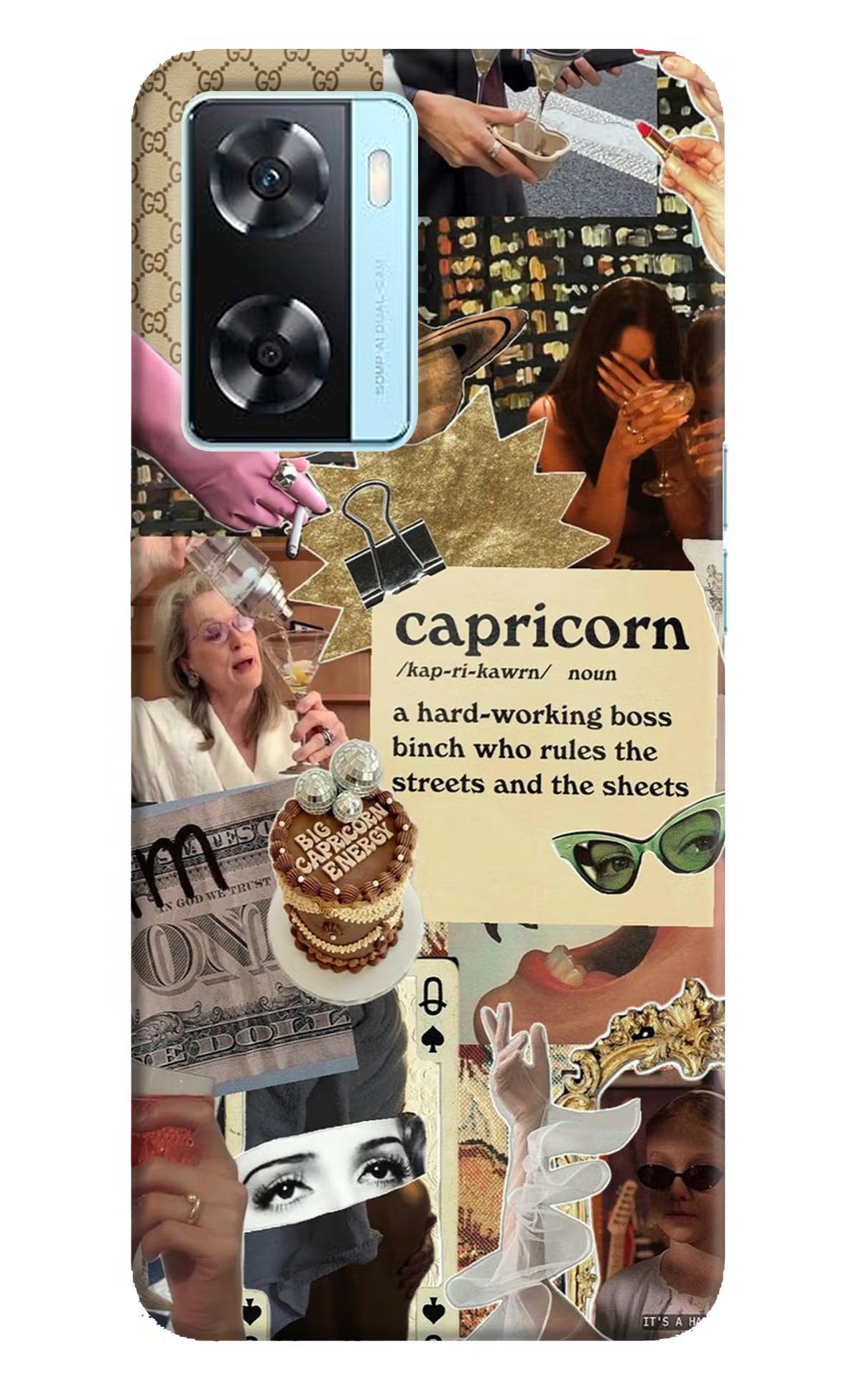 Capricorn Zodiac Oppo A77 2022 Back Cover - Capricorn Zodiac Oppo A77 2022 Hard Case Back Cover by Casekaro Capricorn Zodiac Oppo A77 2022 Hard Case Back Cover by Casekaro