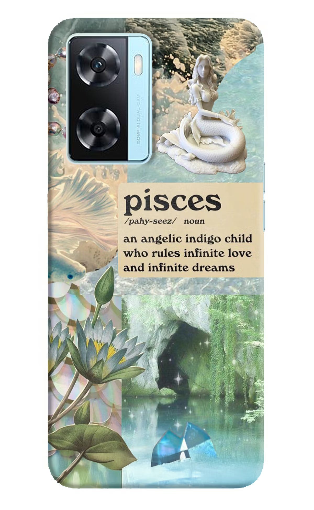 Pisces Zodiac Oppo A77 2022 Back Cover - Pisces Zodiac Oppo A77 2022 Hard Case Back Cover by Casekaro Pisces Zodiac Oppo A77 2022 Hard Case Back Cover by Casekaro