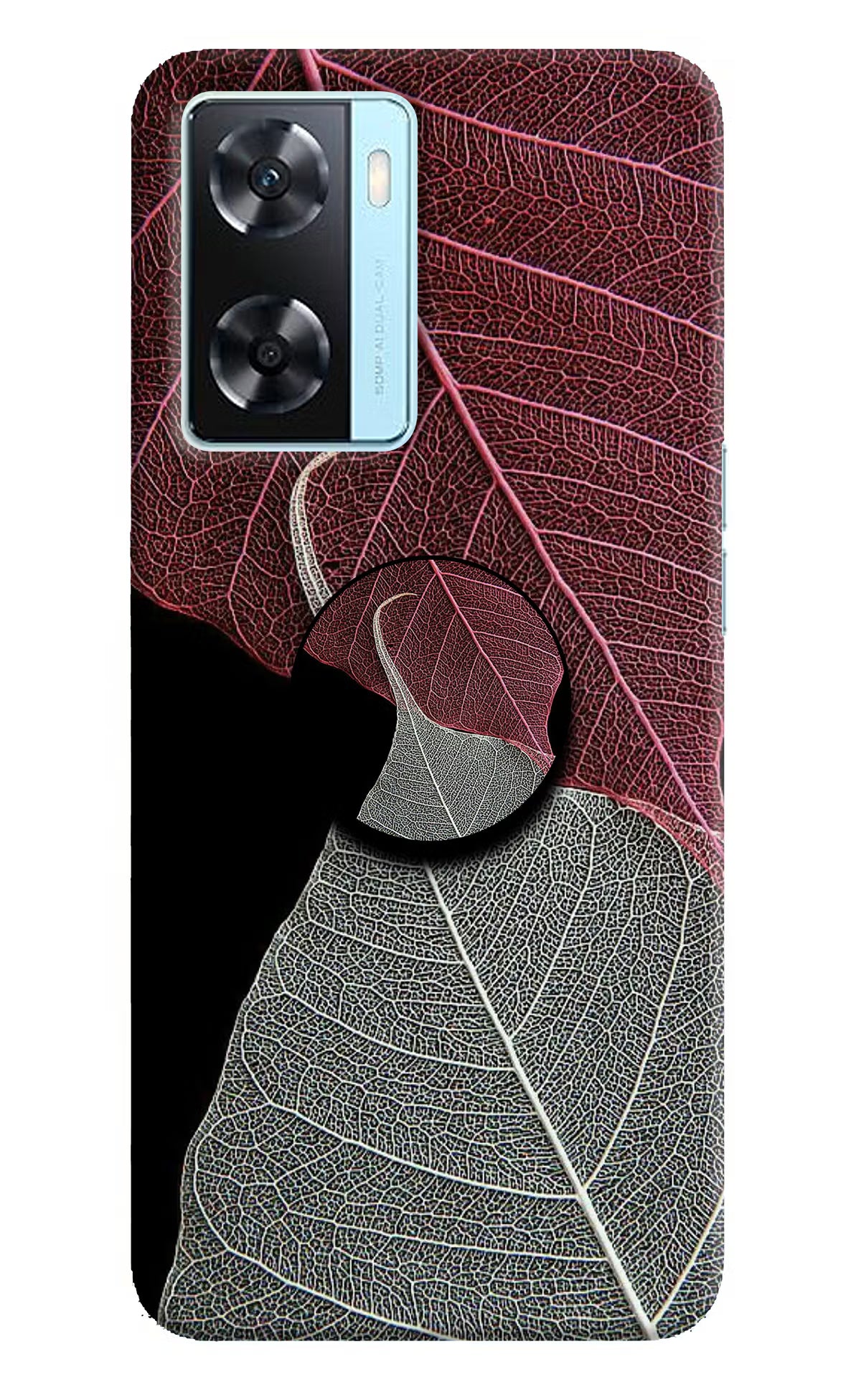 Leaf Pattern Oppo A77 2022 Pop Case - Leaf Pattern Oppo A77 2022 Pop Case Leaf Pattern Oppo A77 2022 Pop Case