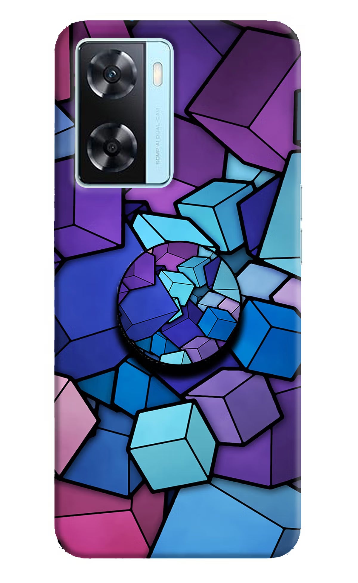Cubic Abstract Oppo A77 2022 Pop Case - Cubic Abstract Oppo A77 2022 Pop Case Cubic Abstract Oppo A77 2022 Pop Case