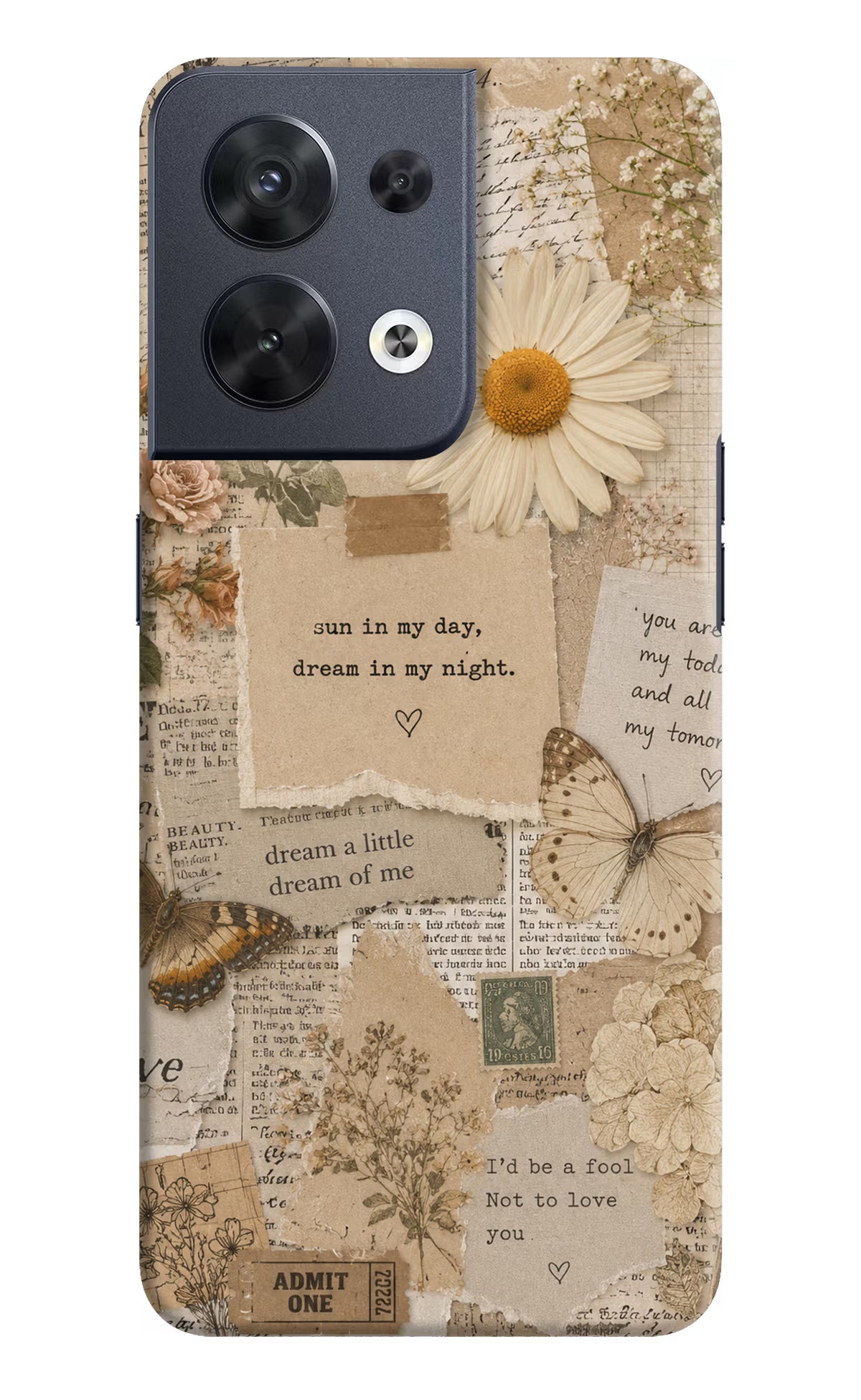 Vintage case Oppo Reno8 Back Cover - Vintage case Oppo Reno8 Back Cover Vintage case Oppo Reno8 Back Cover