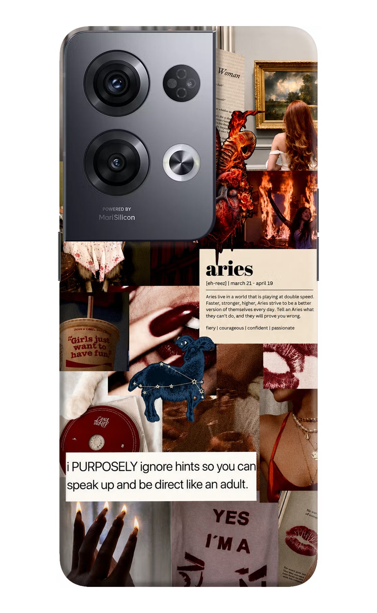 Zodiac Aries Oppo Reno8 Pro Back Cover - Zodiac Aries Oppo Reno8 Pro Back Cover Zodiac Aries Oppo Reno8 Pro Back Cover