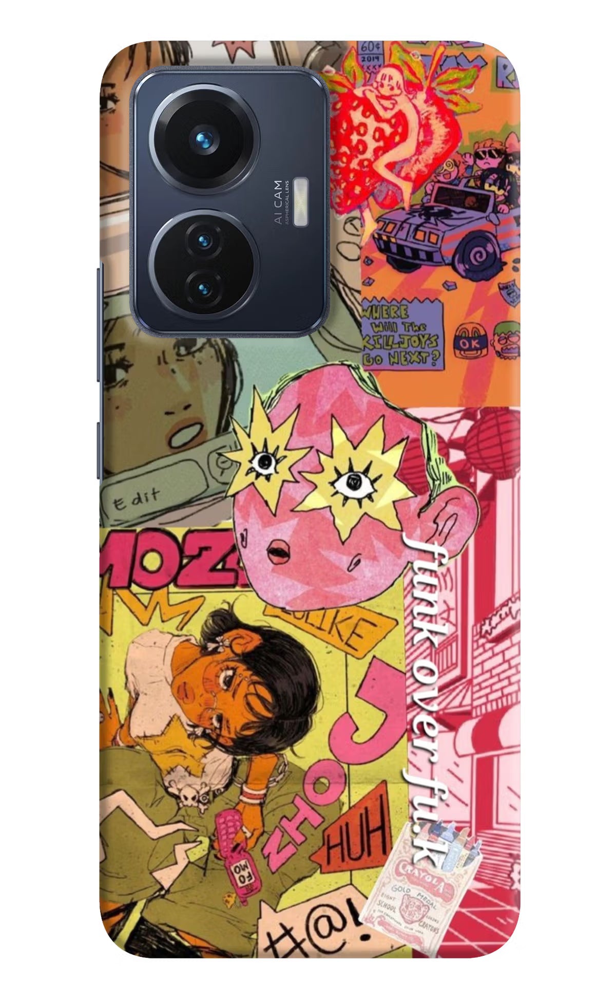 Funkover Vivo T1 44W Back Cover - Funkover Vivo T1 44W Back Cover Funkover Vivo T1 44W Back Cover
