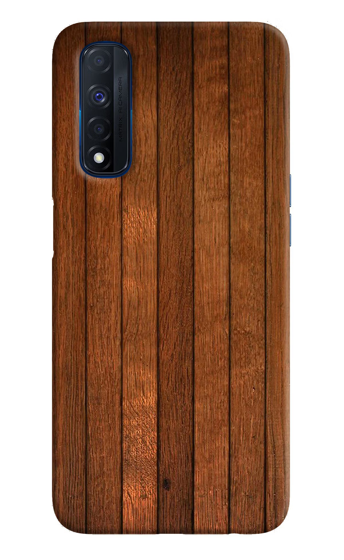 Wooden Artwork Bands Realme Narzo 30 4G Back Cover