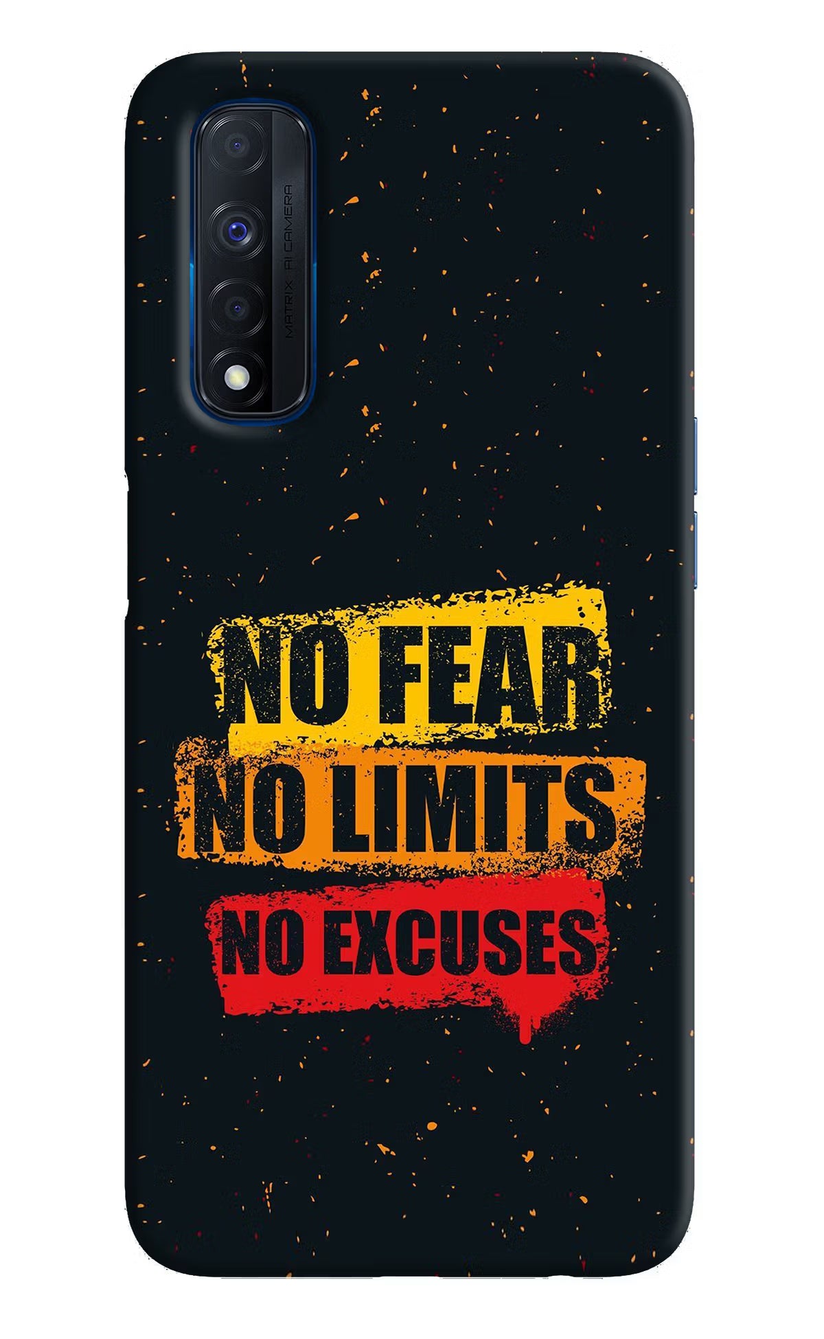 No Fear No Limits No Excuse Realme Narzo 30 4G Back Cover