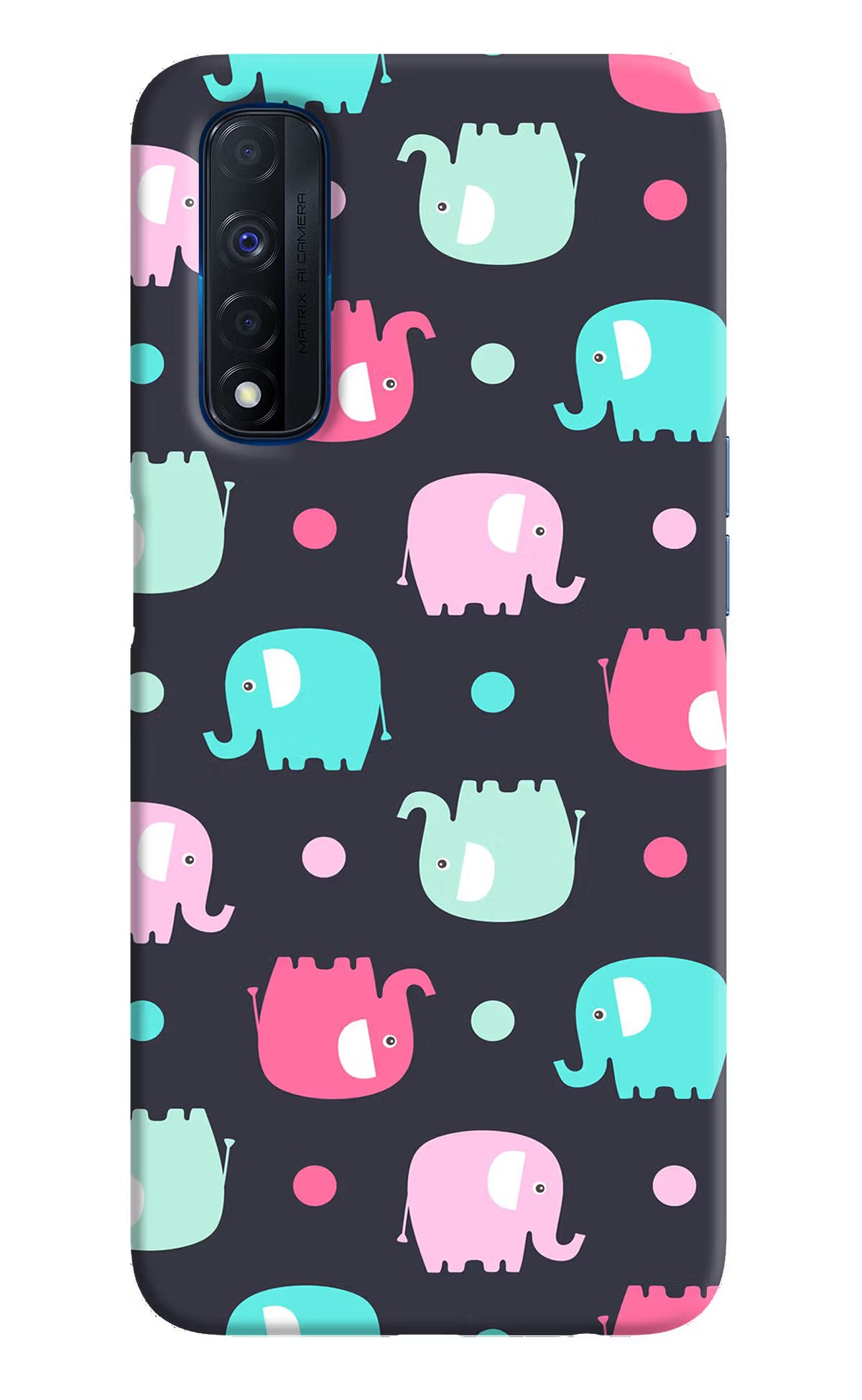 Elephants Realme Narzo 30 4G Back Cover