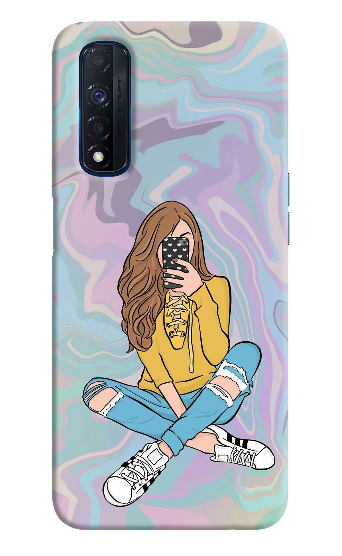 Selfie Girl Realme Narzo 30 4G Back Cover