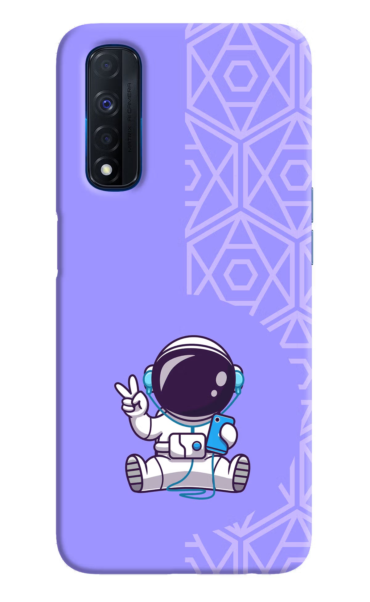Cute Astronaut Chilling Realme Narzo 30 4G Back Cover