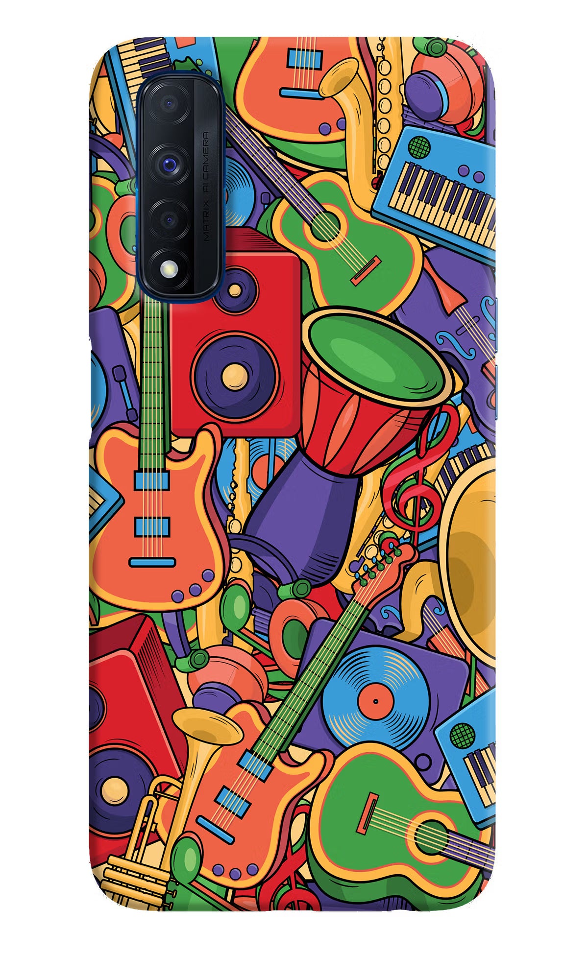 Music Instrument Doodle Realme Narzo 30 4G Back Cover