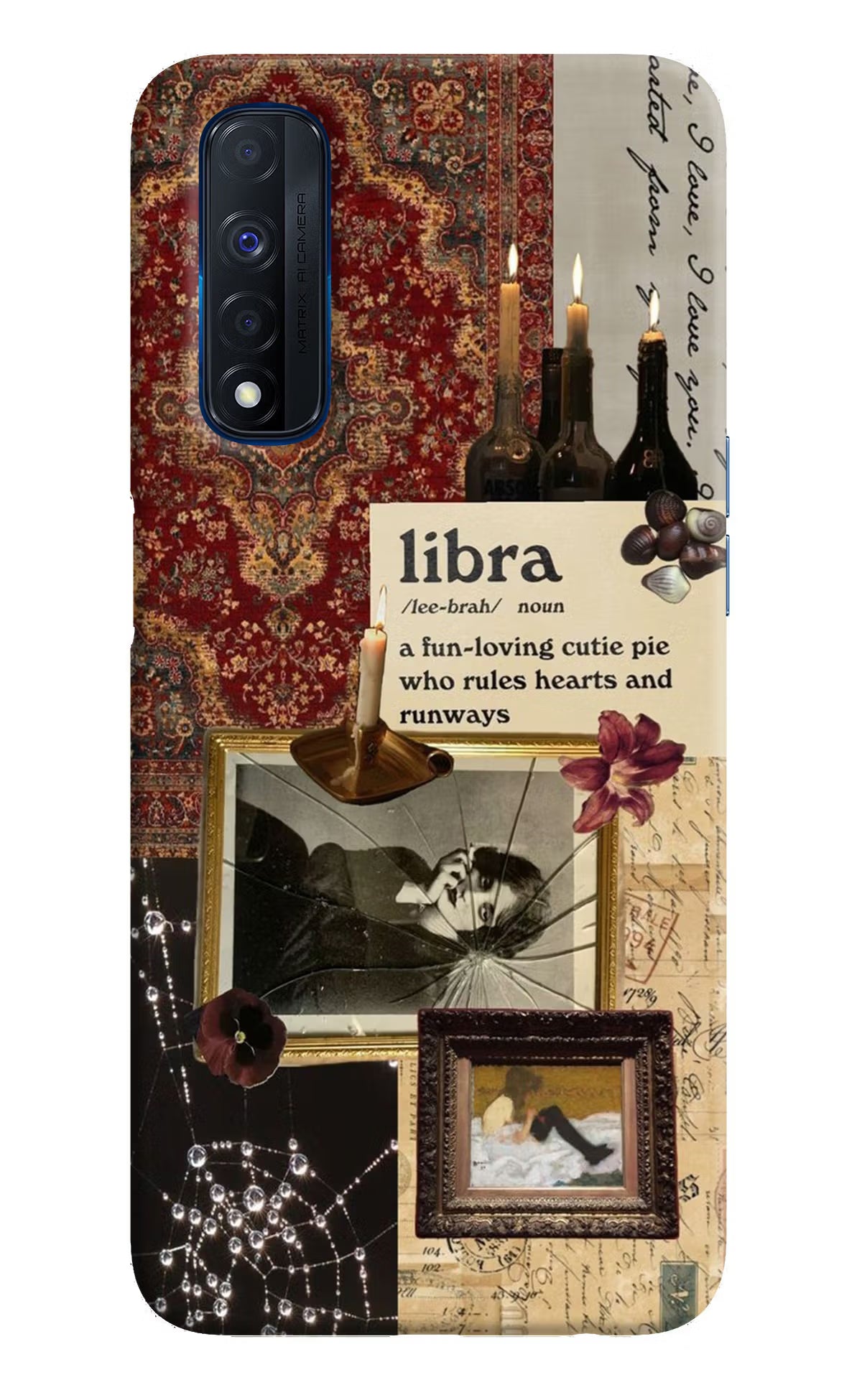 Libra Zodiac Realme Narzo 30 4G Back Cover - Libra Zodiac Realme Narzo 30 4G Hard Case Back Cover by Casekaro Libra Zodiac Realme Narzo 30 4G Hard Case Back Cover by Casekaro
