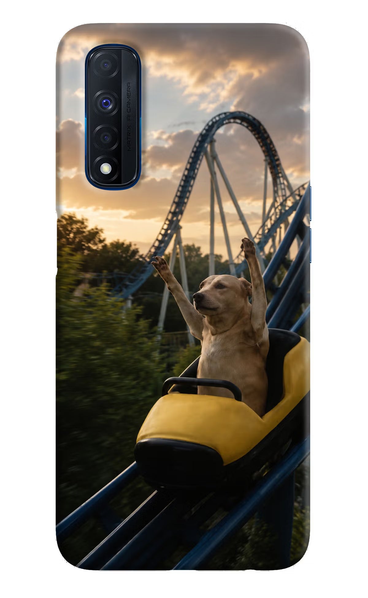 Rollercoaster Dog Realme Narzo 30 4G Back Cover - Rollercoaster Dog Realme Narzo 30 4G Back Cover Rollercoaster Dog Realme Narzo 30 4G Back Cover