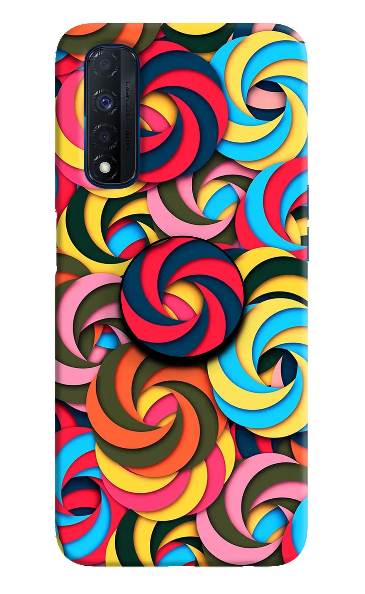 Spiral Pattern Realme Narzo 30 4G Pop Case