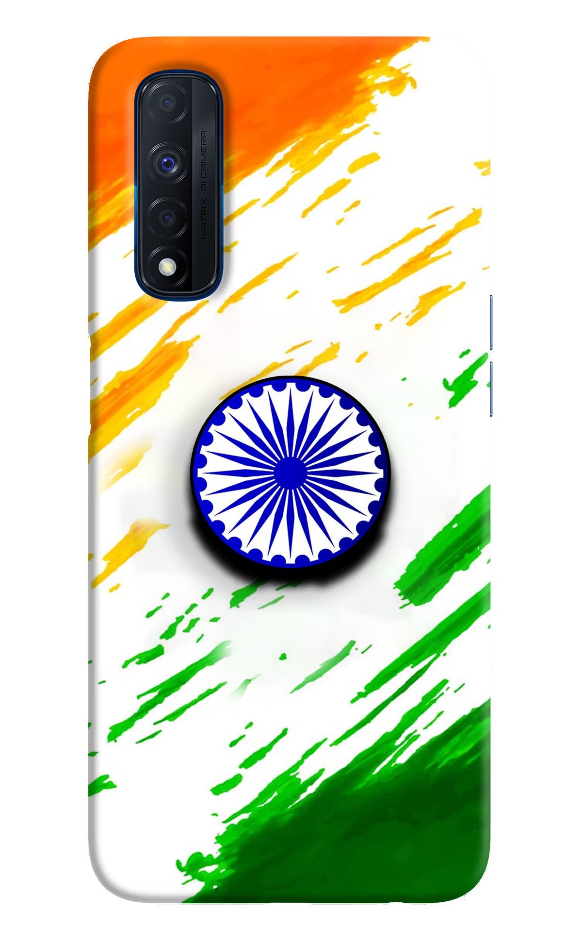Indian Flag Ashoka Chakra Realme Narzo 30 4G Pop Case
