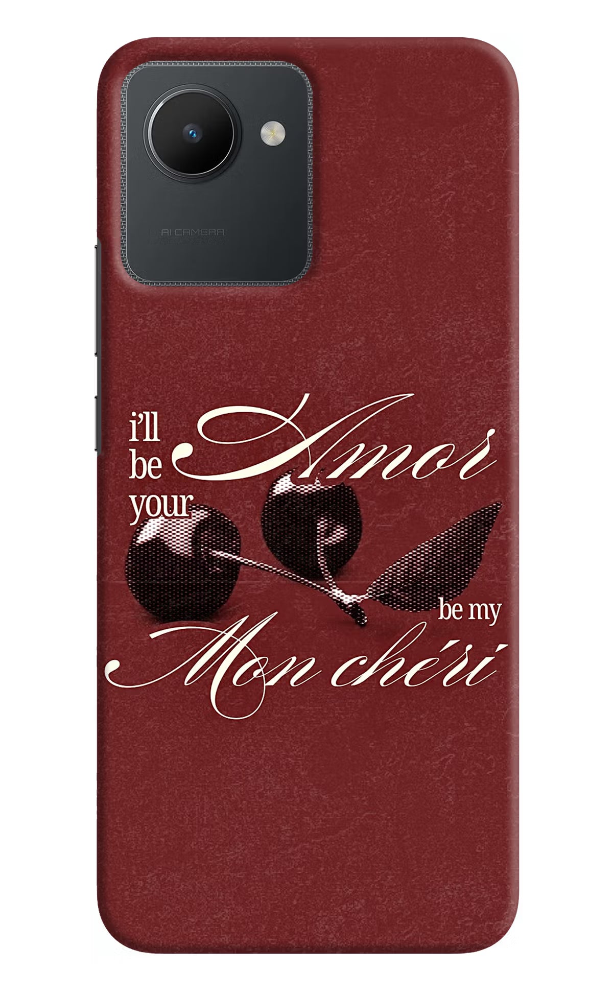 Velvet Cherry Realme C30 Back Cover - Velvet Cherry Realme C30 Back Cover Velvet Cherry Realme C30 Back Cover
