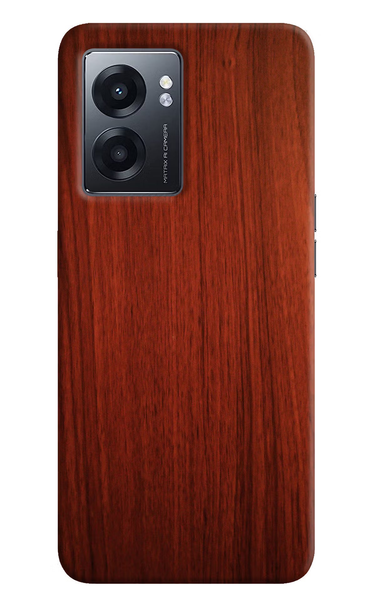 Wooden Plain Pattern Realme Narzo 50 5G Back Cover