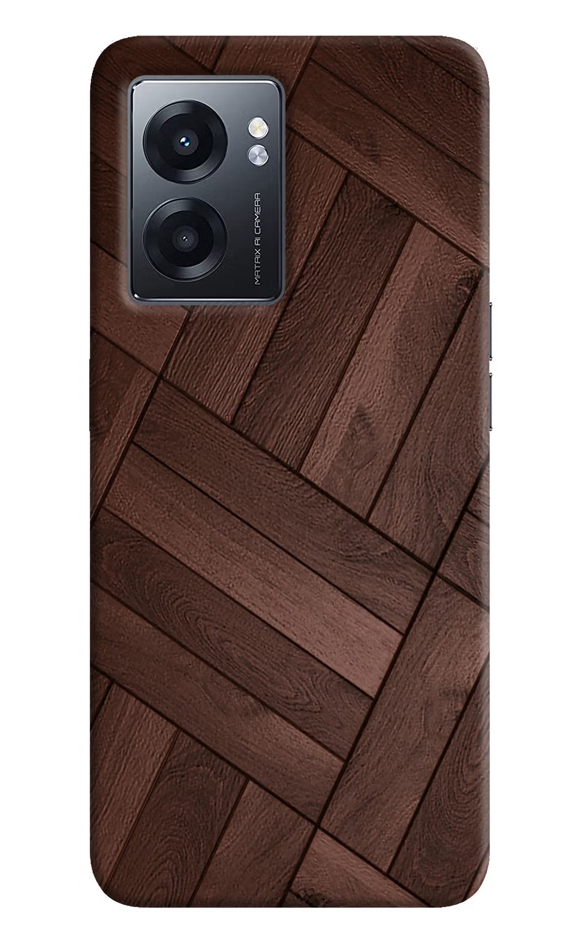 Wooden Texture Design Realme Narzo 50 5G Back Cover