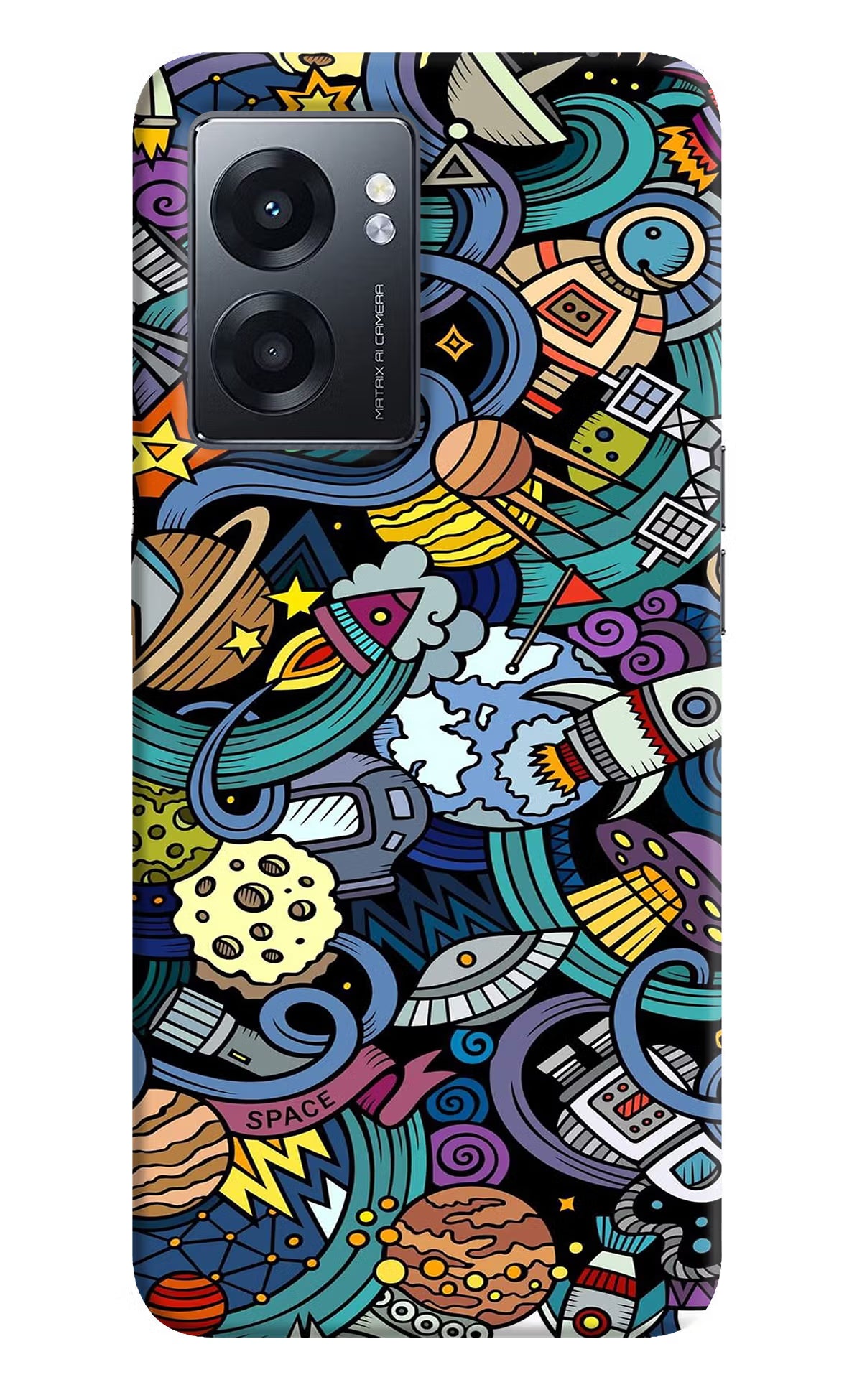 Space Abstract Realme Narzo 50 5G Back Cover