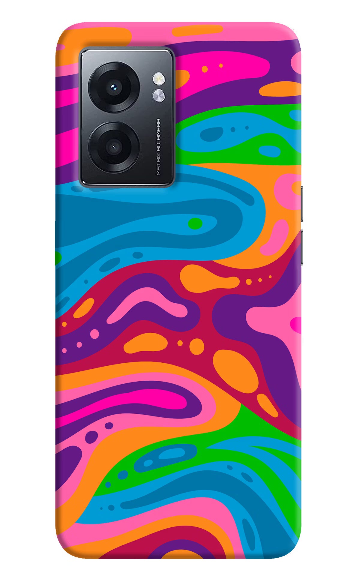 Trippy Pattern Realme Narzo 50 5G Back Cover