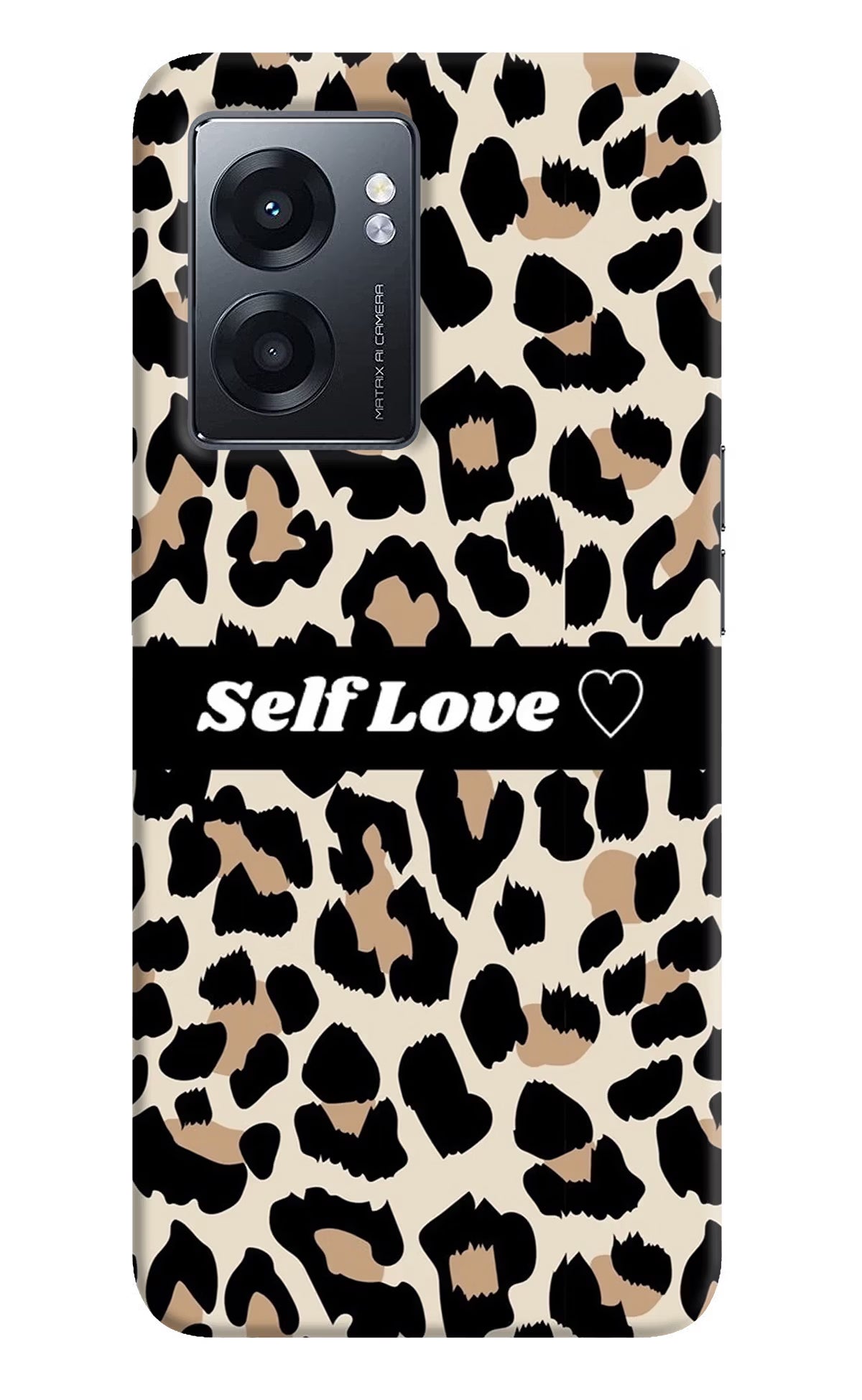 Leopard Print Self Love Realme Narzo 50 5G Back Cover