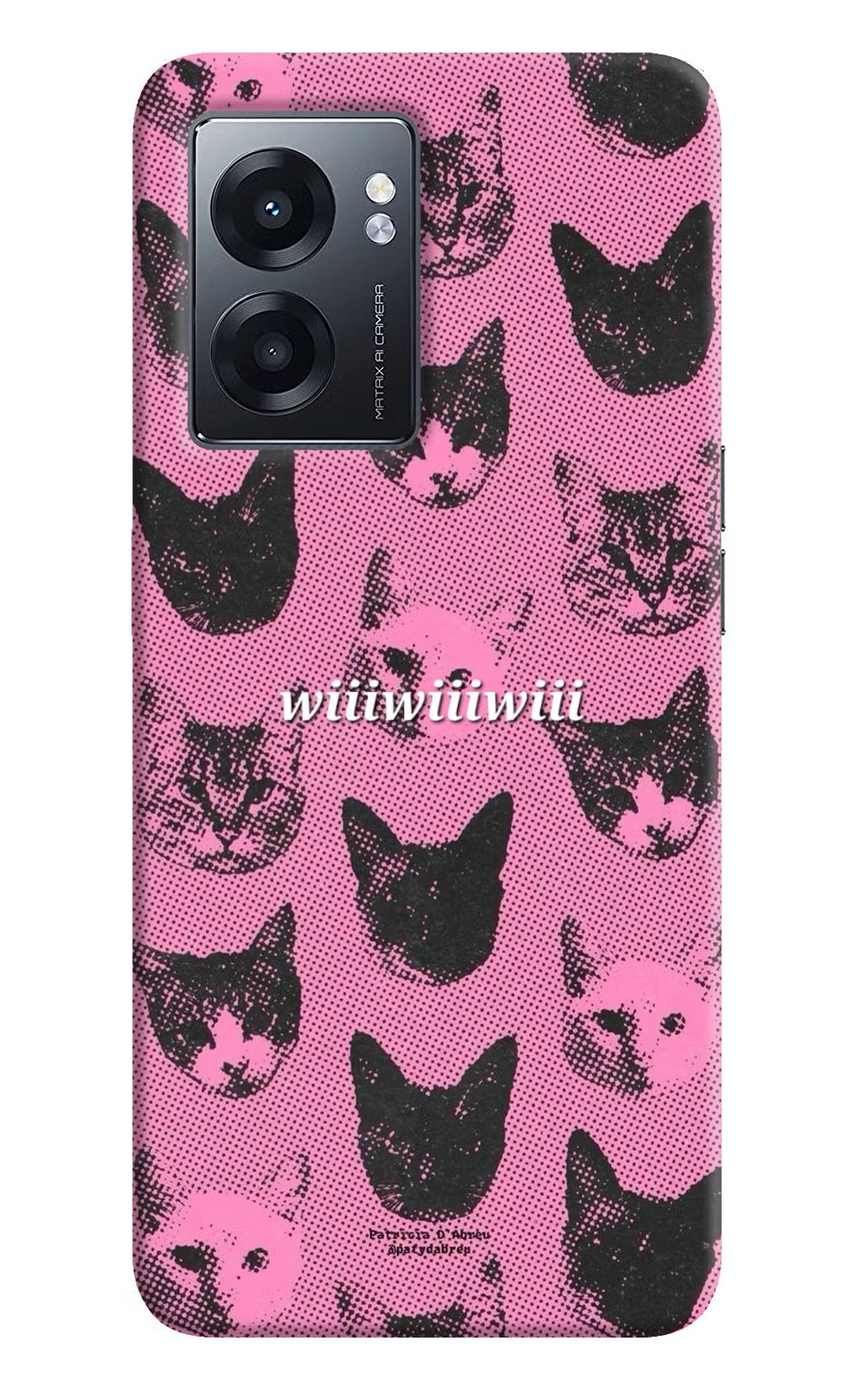 Pink Cats Realme Narzo 50 5G Back Cover - Pink Cats Realme Narzo 50 5G Back Cover Pink Cats Realme Narzo 50 5G Back Cover