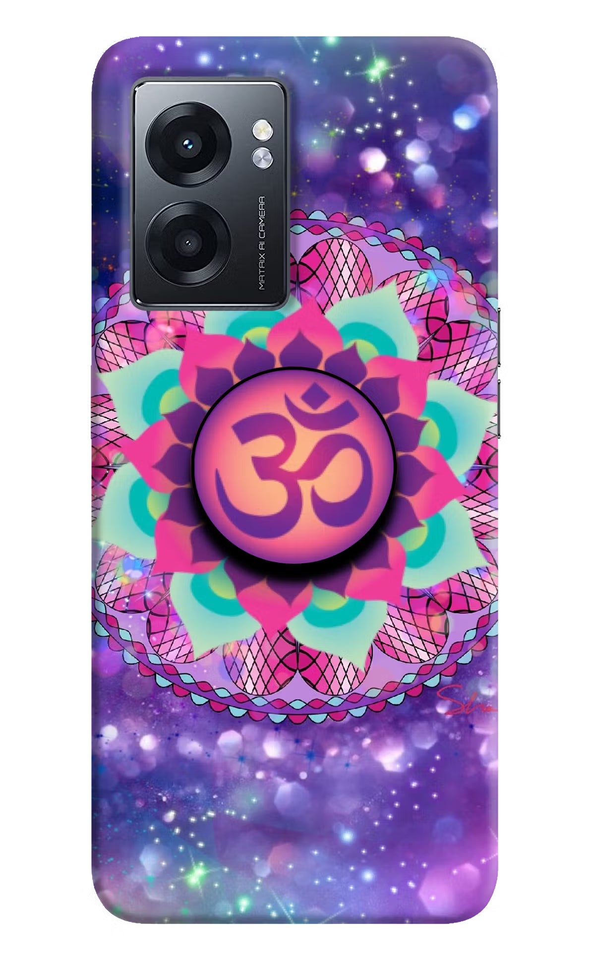 Om Purple Realme Narzo 50 5G Pop Case