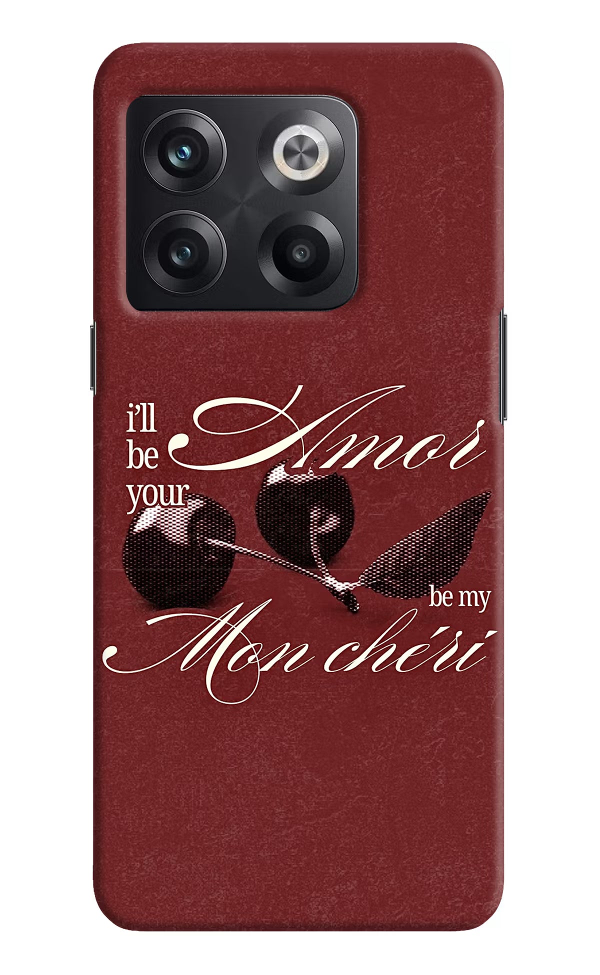 Velvet Cherry OnePlus 10T 5G Back Cover - Velvet Cherry OnePlus 10T 5G Back Cover Velvet Cherry OnePlus 10T 5G Back Cover