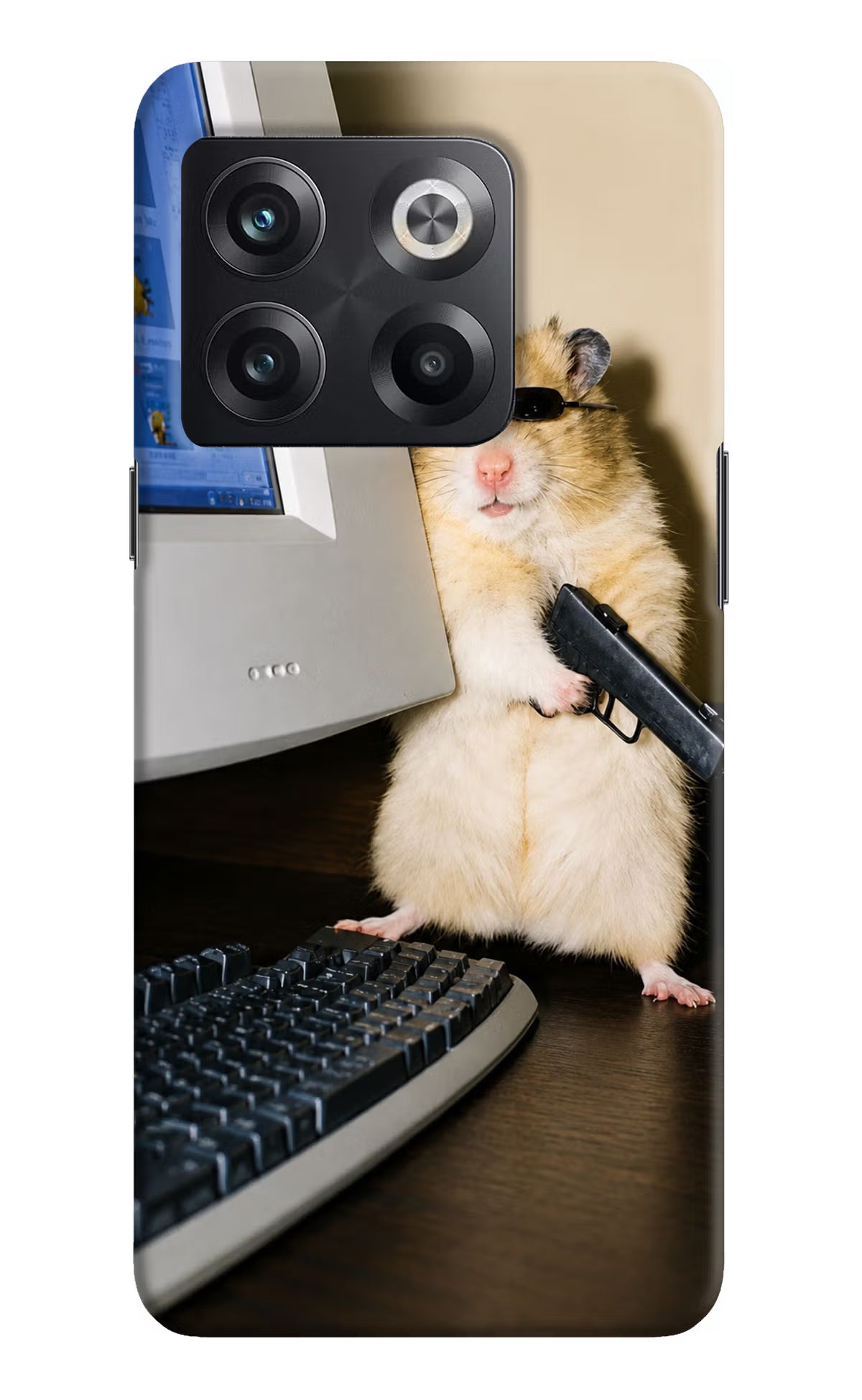 Hacker Hamster OnePlus 10T 5G Back Cover - Hacker Hamster OnePlus 10T 5G Back Cover Hacker Hamster OnePlus 10T 5G Back Cover