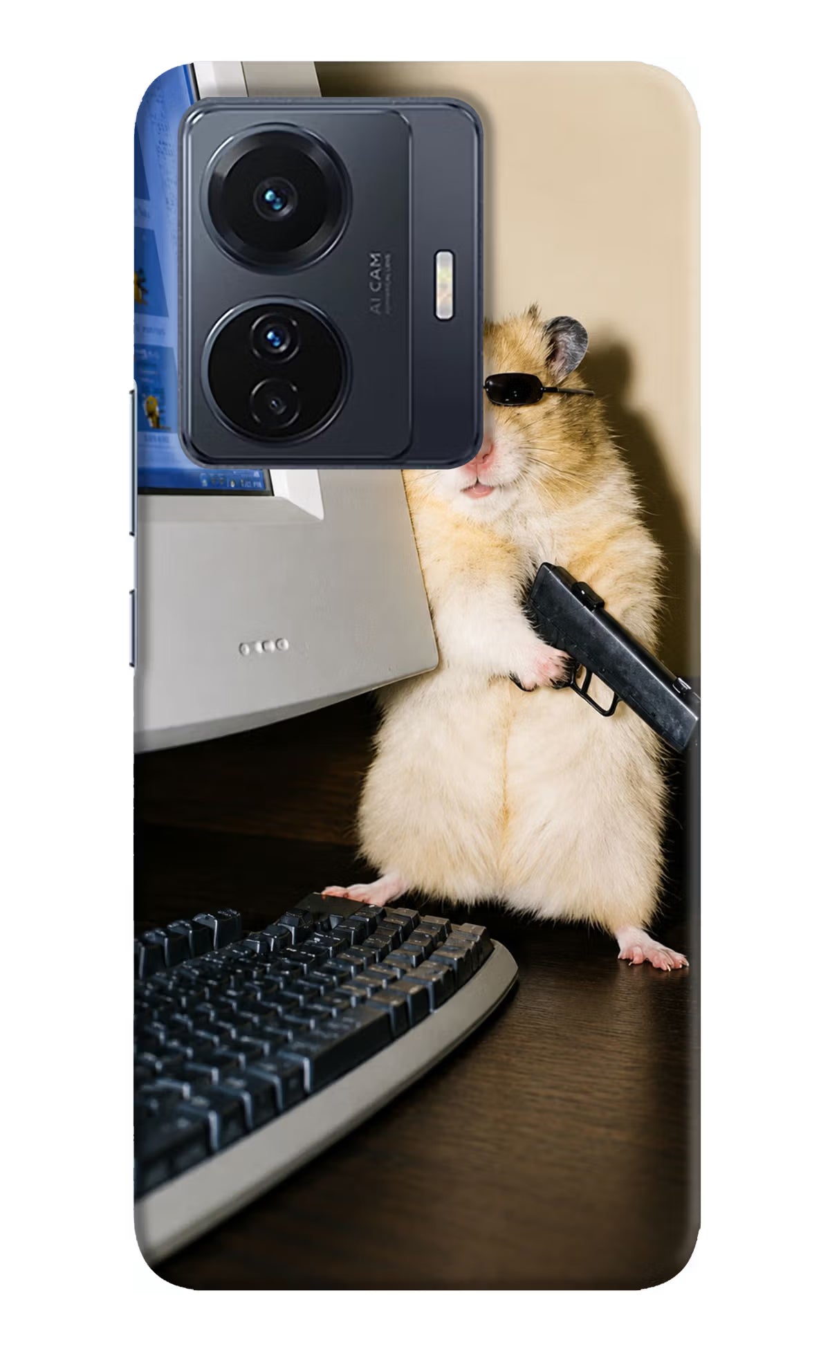 Hacker Hamster Vivo T1 Pro 5G Back Cover - Hacker Hamster Vivo T1 Pro 5G Back Cover Hacker Hamster Vivo T1 Pro 5G Back Cover
