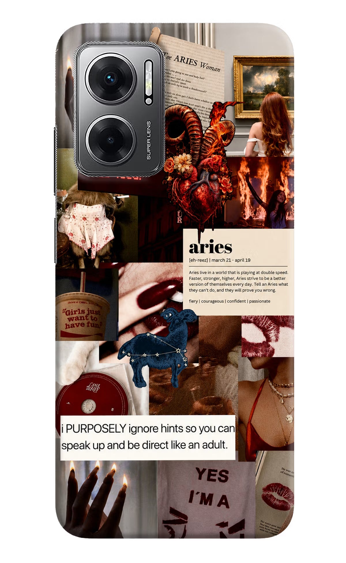 Zodiac Aries Redmi 11 Prime 5G Back Cover - Zodiac Aries Redmi 11 Prime 5G Back Cover Zodiac Aries Redmi 11 Prime 5G Back Cover
