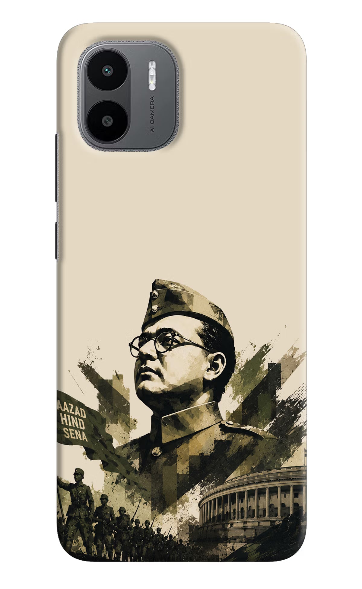 Netaji Rising Redmi A1/A2 Back Cover - Netaji Rising Redmi A1/A2 Back Cover Netaji Rising Redmi A1/A2 Back Cover