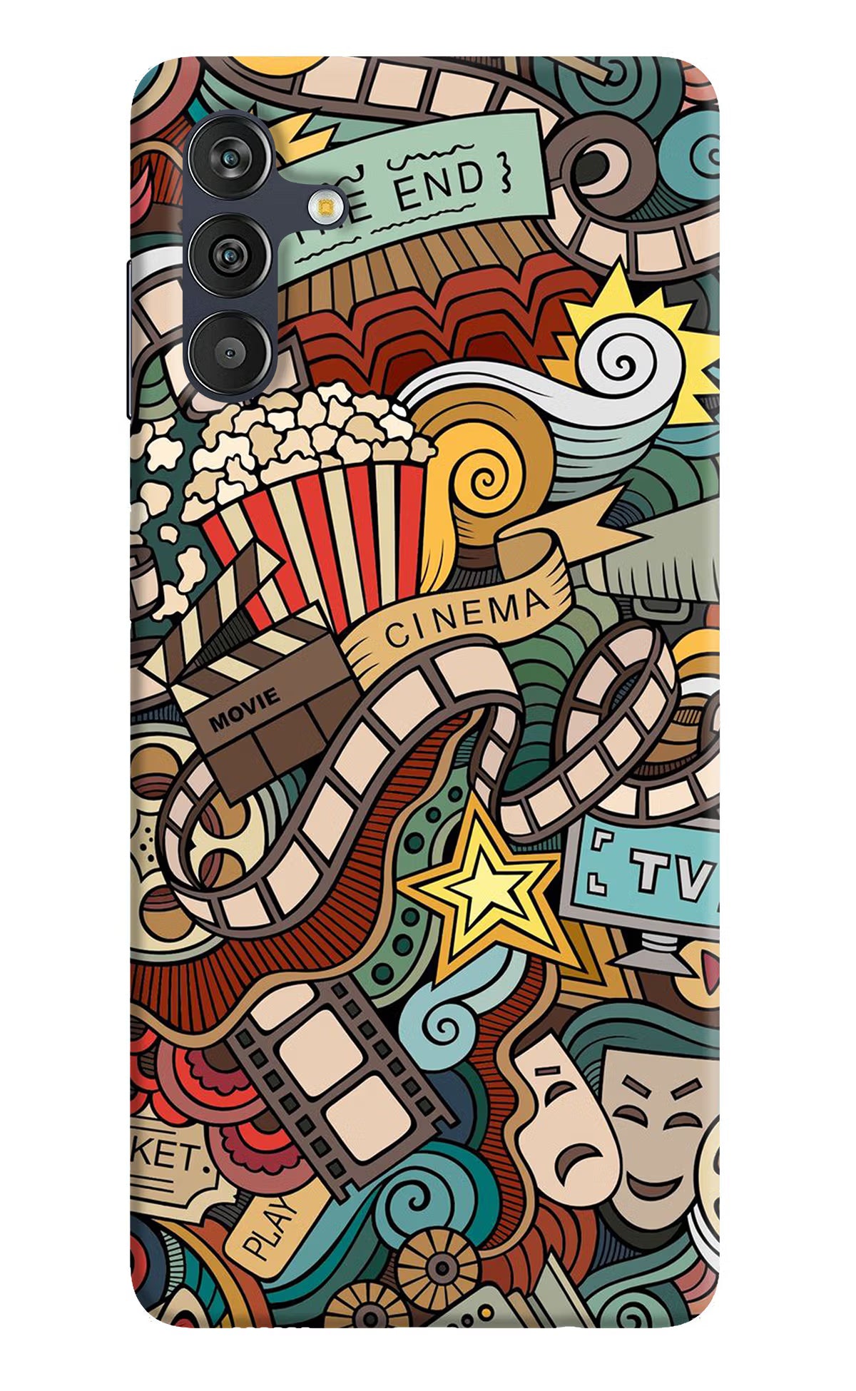 Cinema Abstract Samsung M13 4G Back Cover - Cinema Abstract Samsung M13 4G Back Cover Cinema Abstract Samsung M13 4G Back Cover