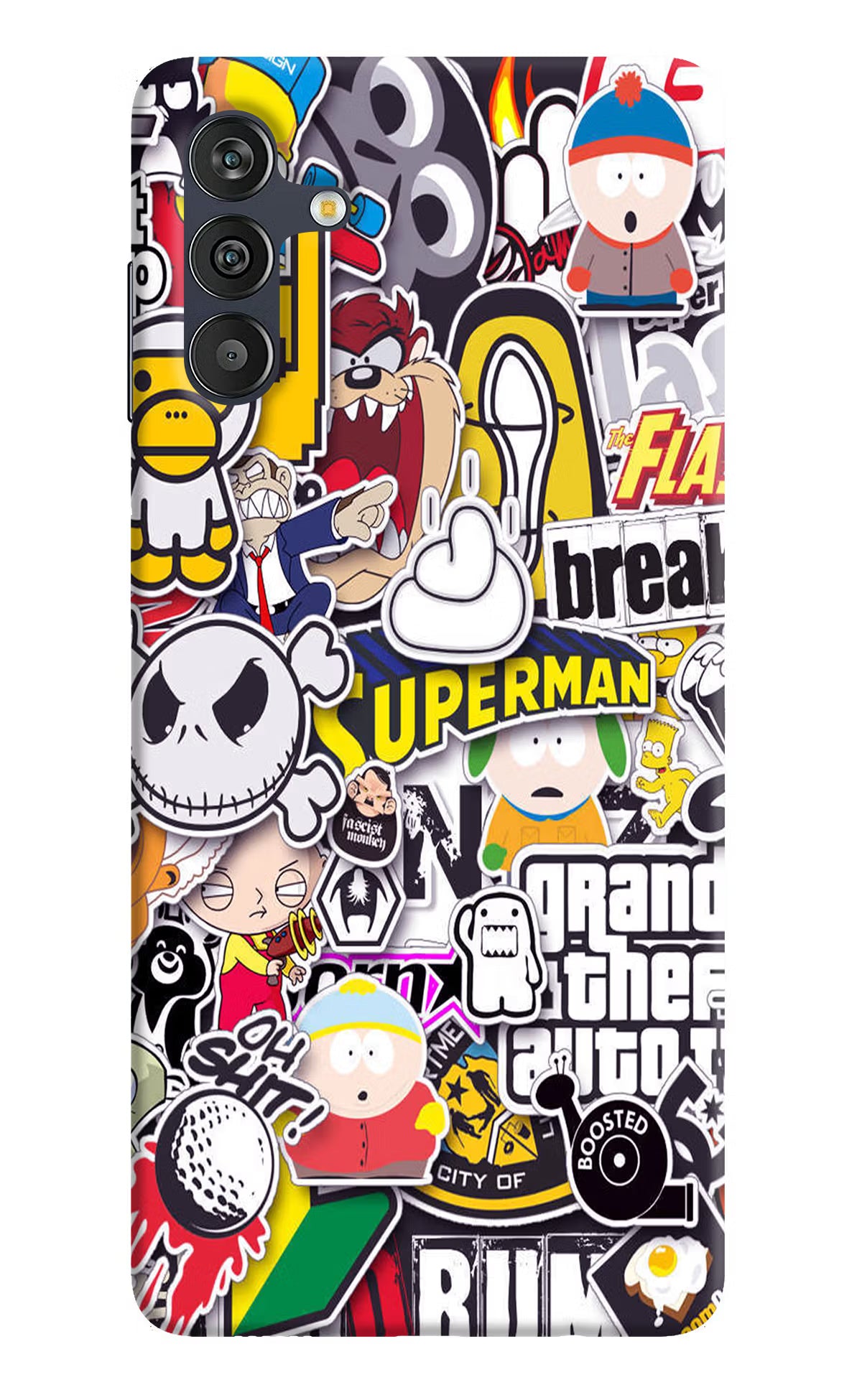 Sticker Bomb Samsung M13 4G Back Cover - Sticker Bomb Samsung M13 4G Back Cover Sticker Bomb Samsung M13 4G Back Cover