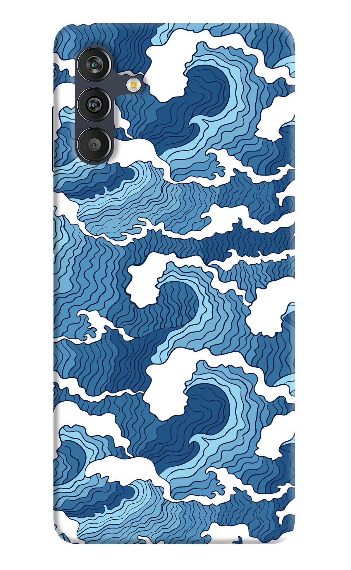 Blue Waves Samsung M13 4G Back Cover - Blue Waves Samsung M13 4G Back Cover Blue Waves Samsung M13 4G Back Cover