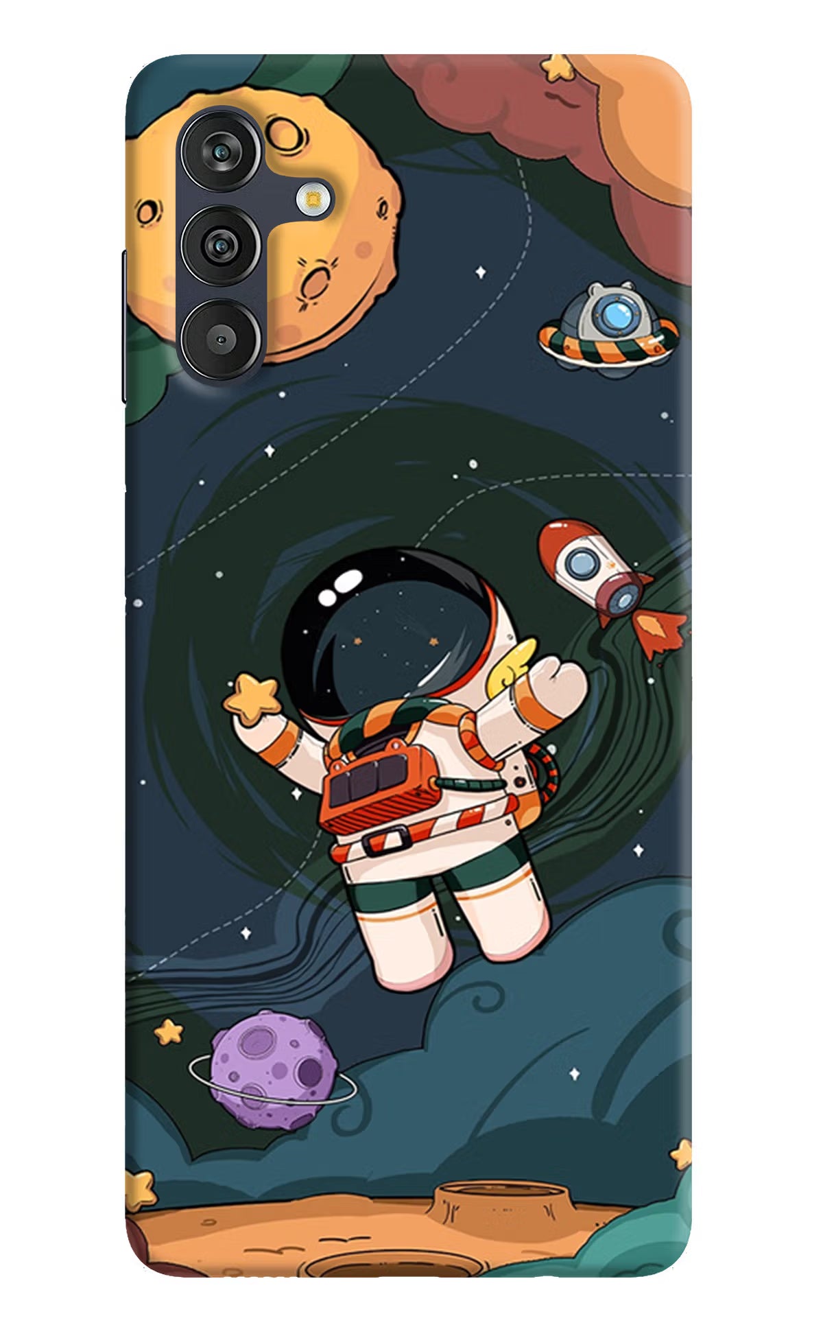 Cartoon Astronaut Samsung M13 4G Back Cover - Cartoon Astronaut Samsung M13 4G Back Cover Cartoon Astronaut Samsung M13 4G Back Cover