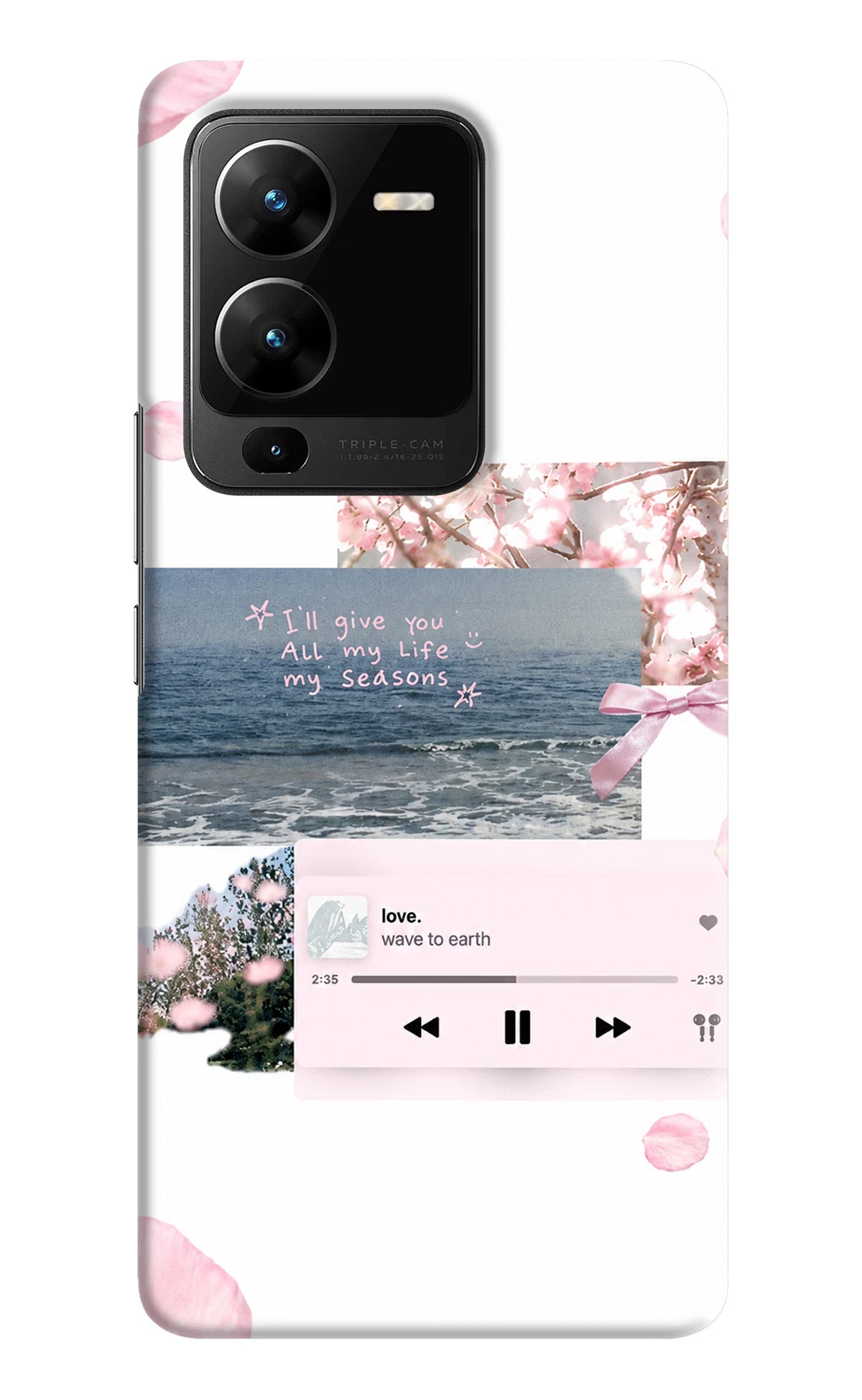 Wave to earth Vivo V25 Pro 5G Back Cover - Wave to earth Vivo V25 Pro 5G Back Cover Wave to earth Vivo V25 Pro 5G Back Cover