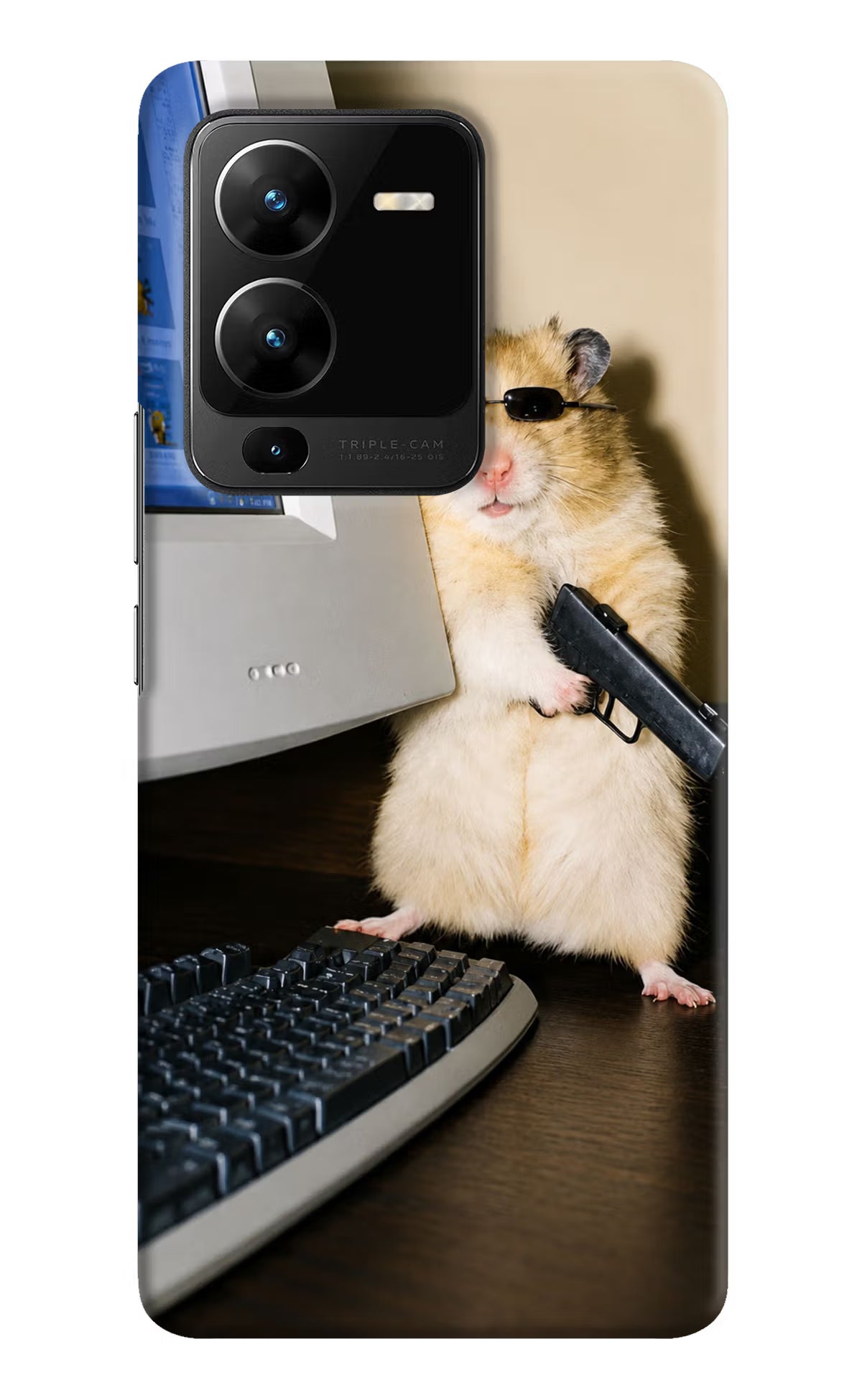 Hacker Hamster Vivo V25 Pro 5G Back Cover - Hacker Hamster Vivo V25 Pro 5G Back Cover Hacker Hamster Vivo V25 Pro 5G Back Cover