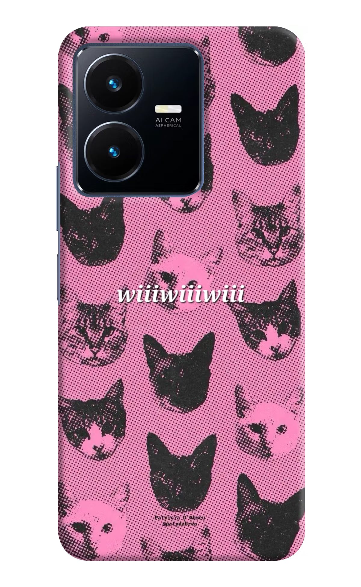Pink Cats Vivo Y22 Back Cover - Pink Cats Vivo Y22 Back Cover Pink Cats Vivo Y22 Back Cover