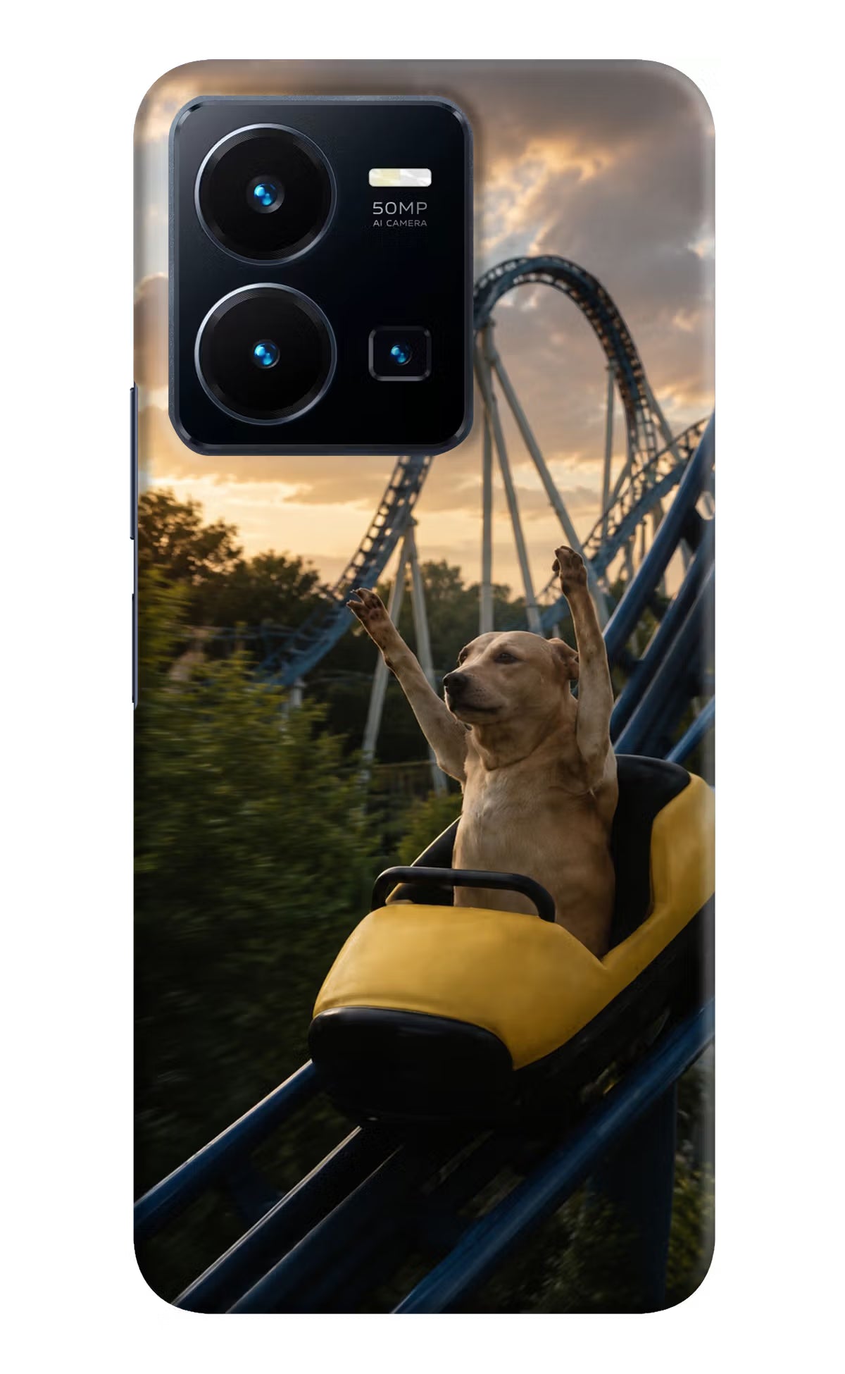 Rollercoaster Dog Vivo Y35 Back Cover - Rollercoaster Dog Vivo Y35 Back Cover Rollercoaster Dog Vivo Y35 Back Cover