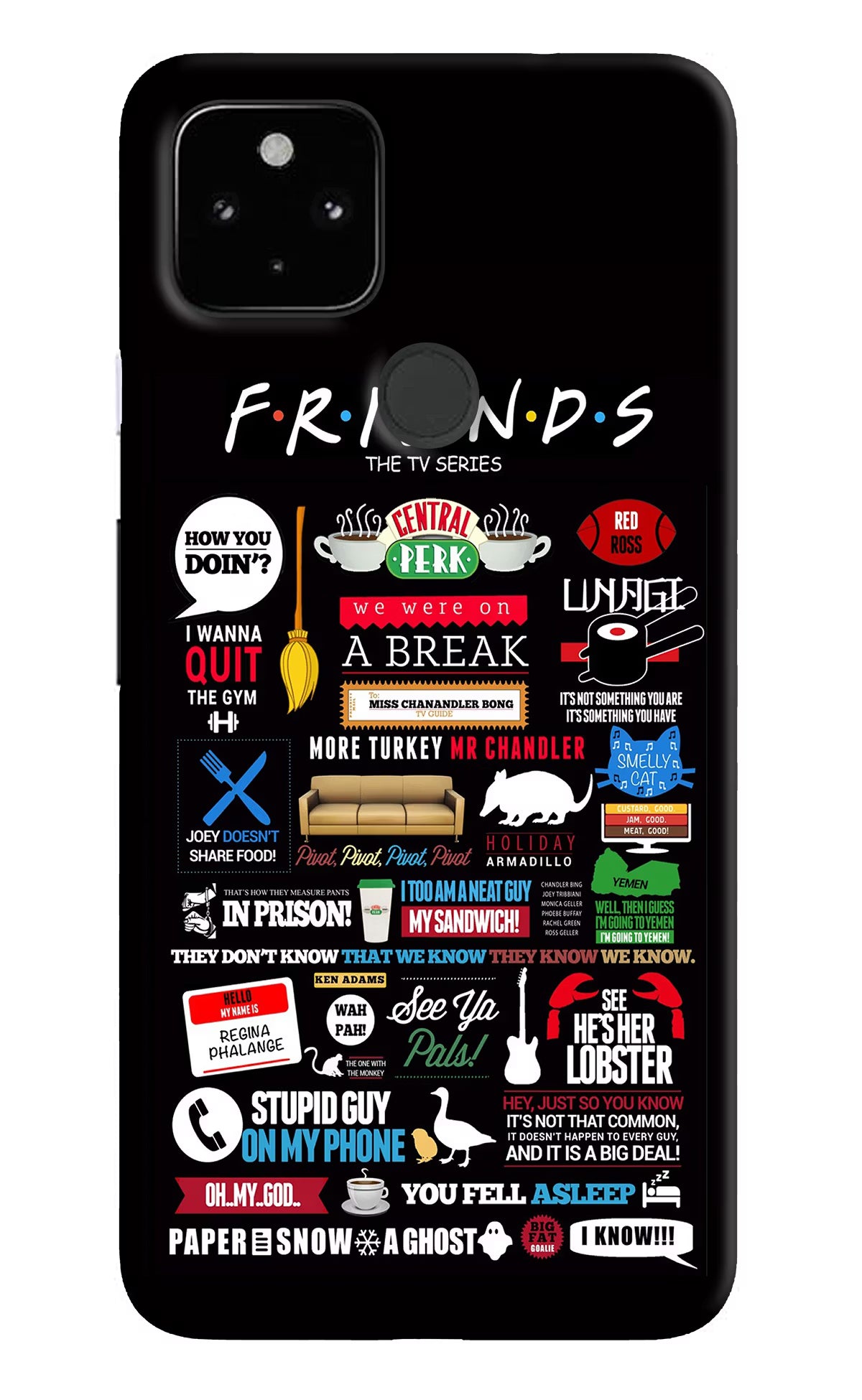 FRIENDS Google Pixel 4A Back Cover - FRIENDS Google Pixel 4A Hard Case Back Cover by Casekaro FRIENDS Google Pixel 4A Hard Case Back Cover by Casekaro