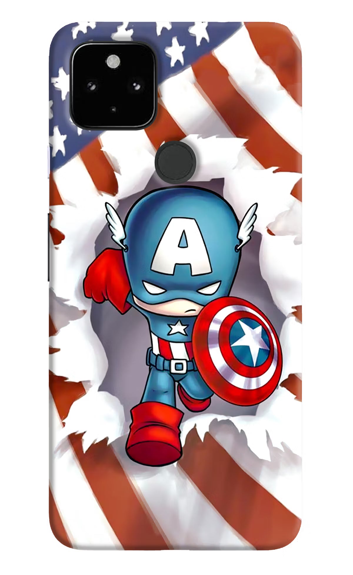 Captain America Google Pixel 4A Back Cover - Captain America Google Pixel 4A Hard Case Back Cover by Casekaro Captain America Google Pixel 4A Hard Case Back Cover by Casekaro